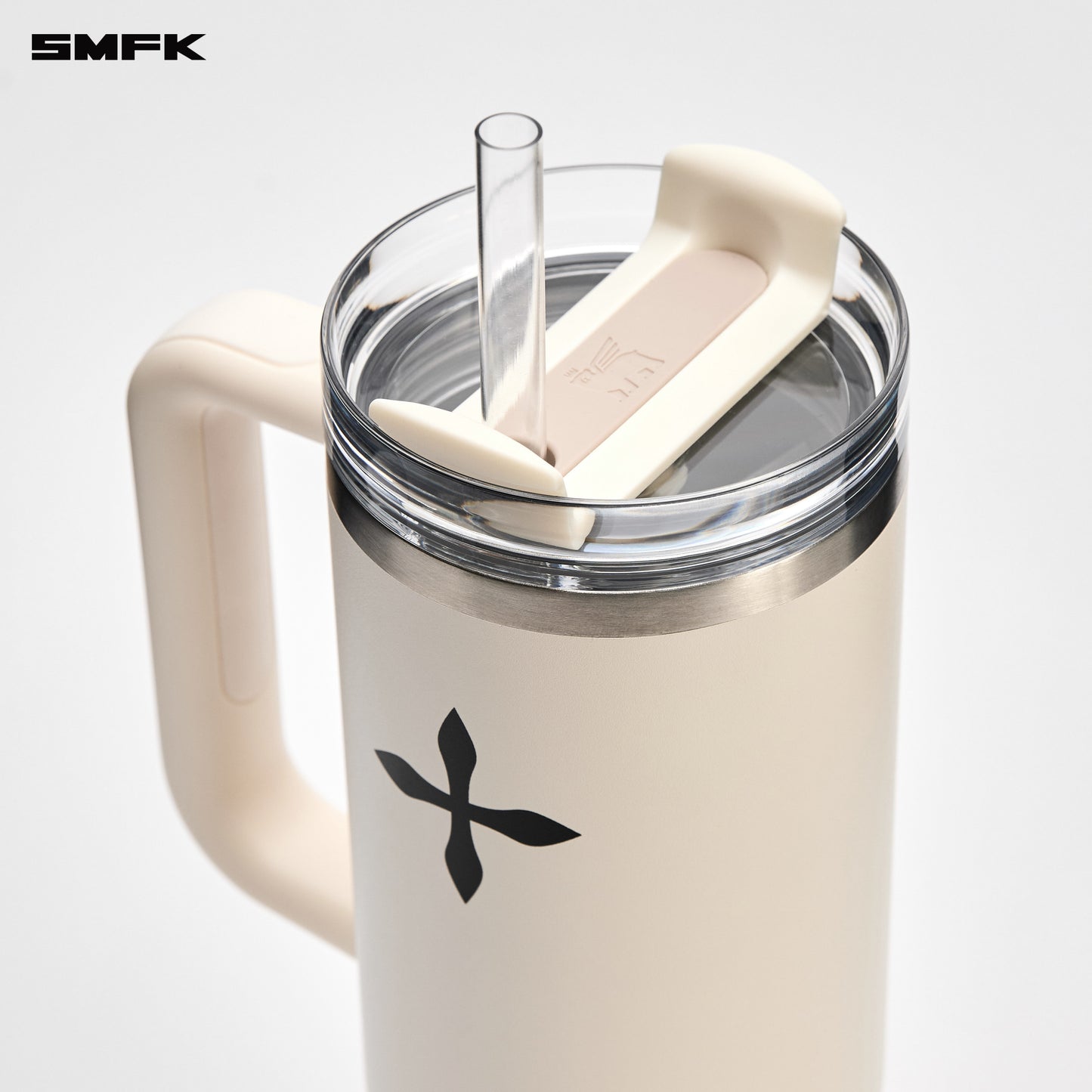 STANLEY Stainless Steel Straw Tumbler (SMFK Beverly Hills Boutique Limited Edition) Cream White