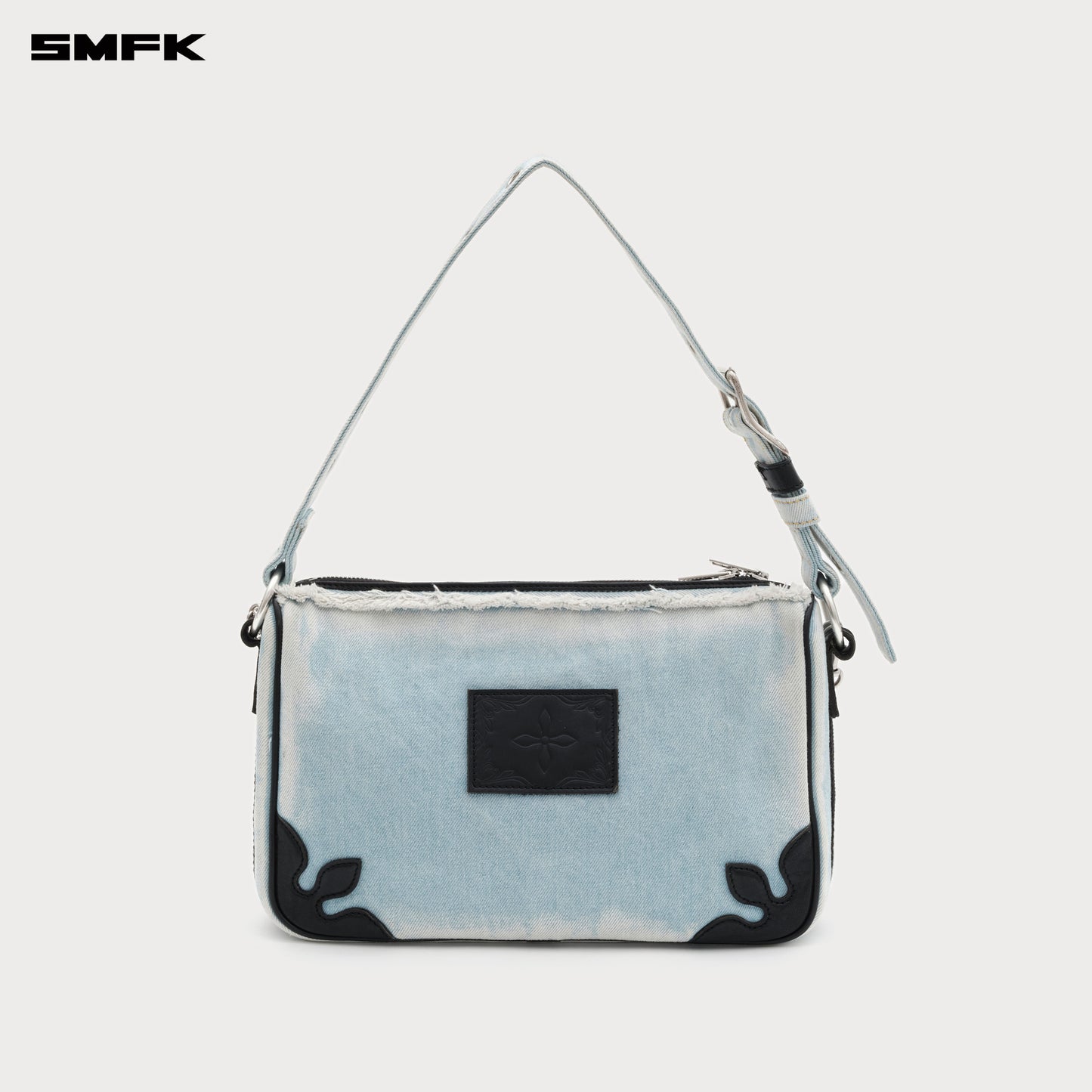 COMPASS KITTY Blue Denim Bag (Large) Indigo Denim