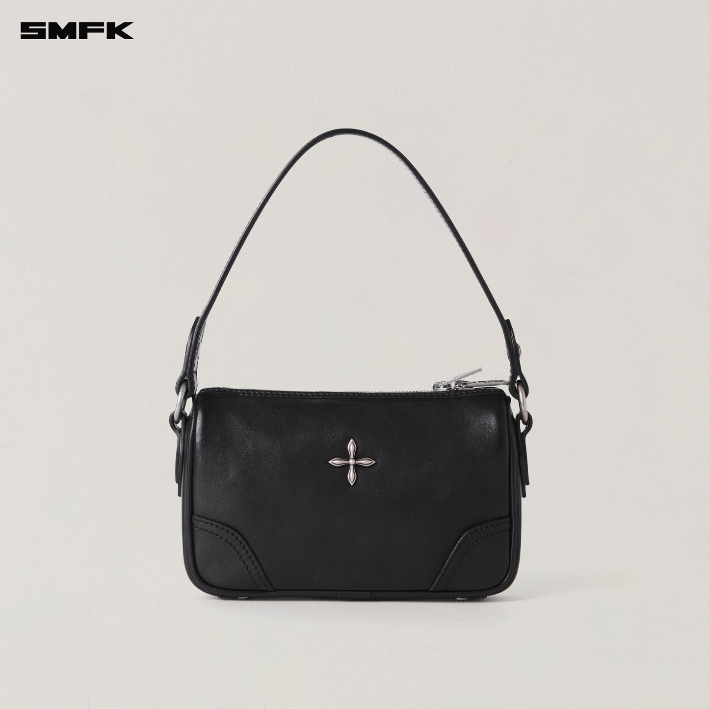 RAGE ORIGIN LEATHER SHOULDER BAG/SMALL Wilderness Black