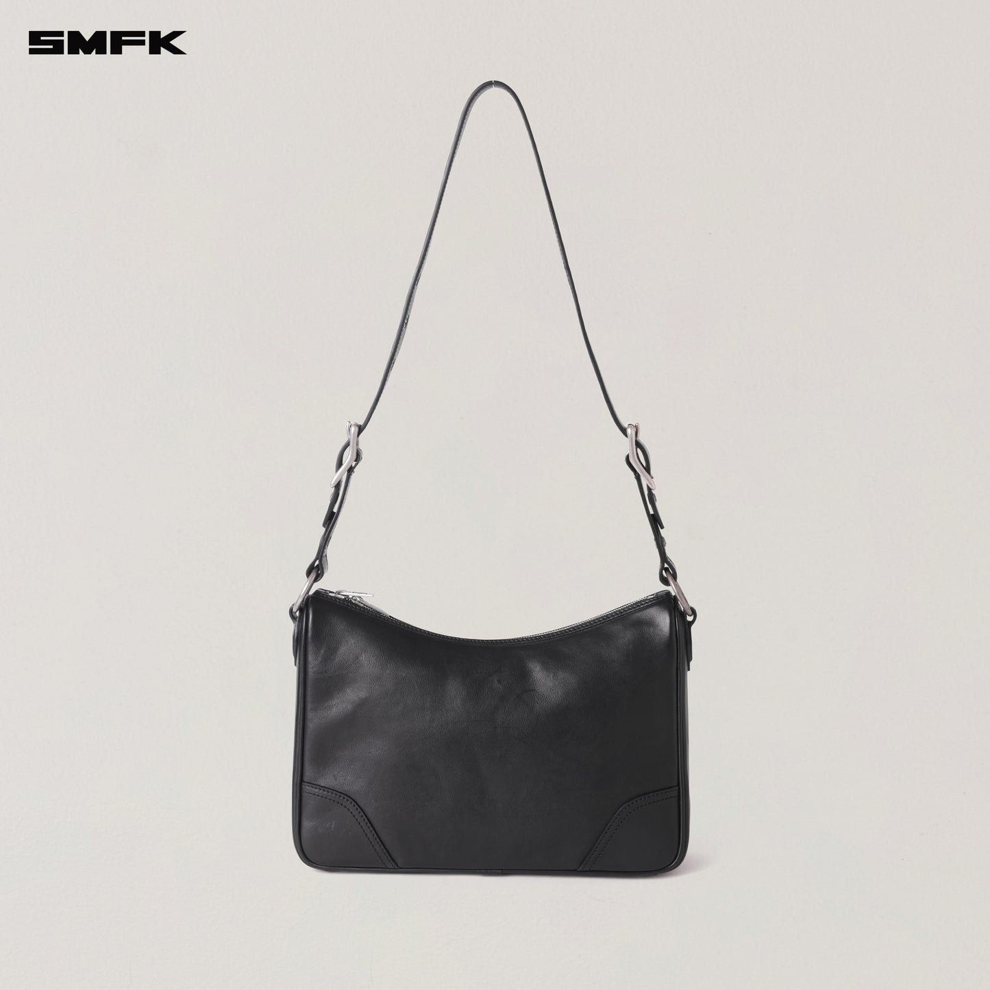 RAGE ORIGIN LEATHER SHOULDER BAG/LARGE Wilderness Black