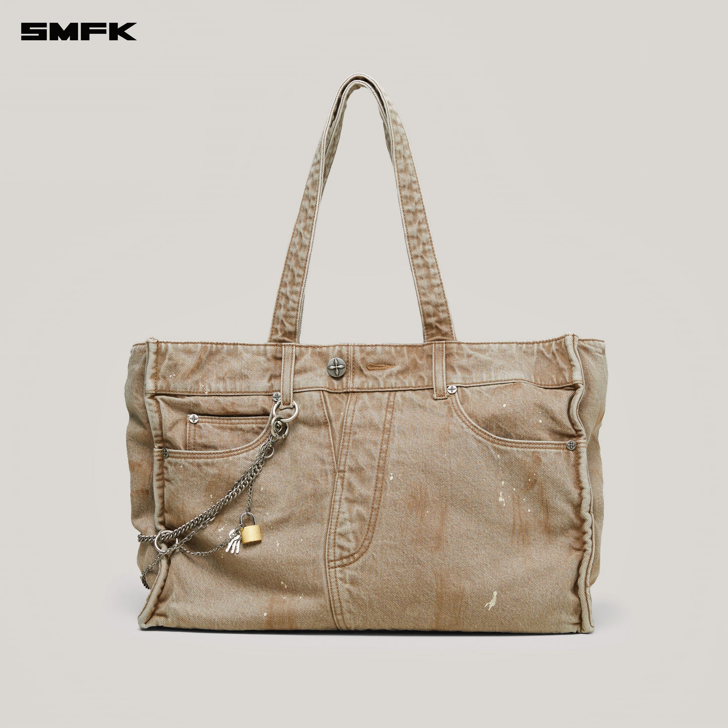 RAGE WILD Brick Denim Tote/Large Wild Cowboy Brown
