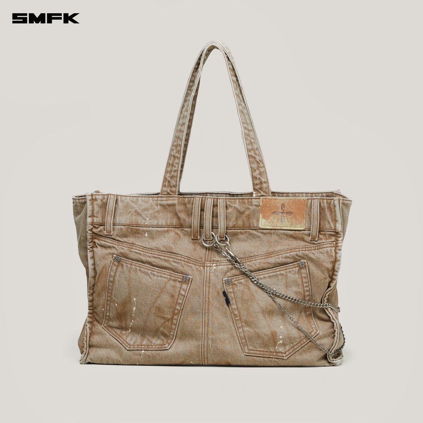 RAGE WILD Brick Denim Tote/Large Wild Cowboy Brown