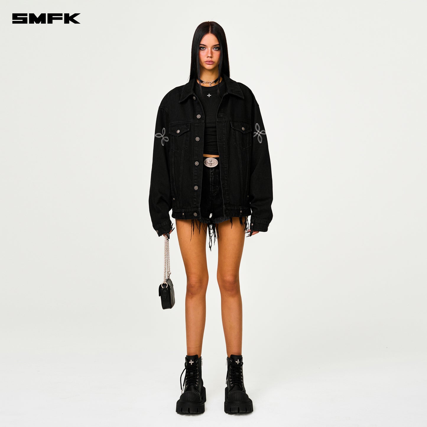 COMPASS WILD Denim Jacket Wilderness Black