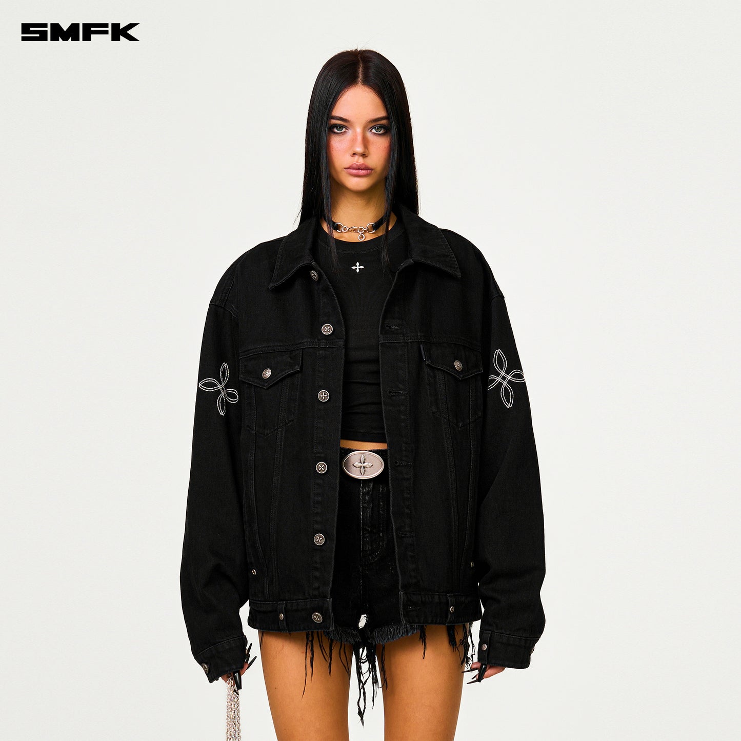 COMPASS WILD Denim Jacket Wilderness Black