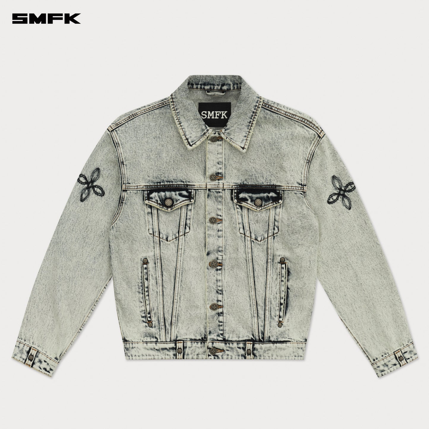 COMPASS WILD Denim Jacket Snow Blossom