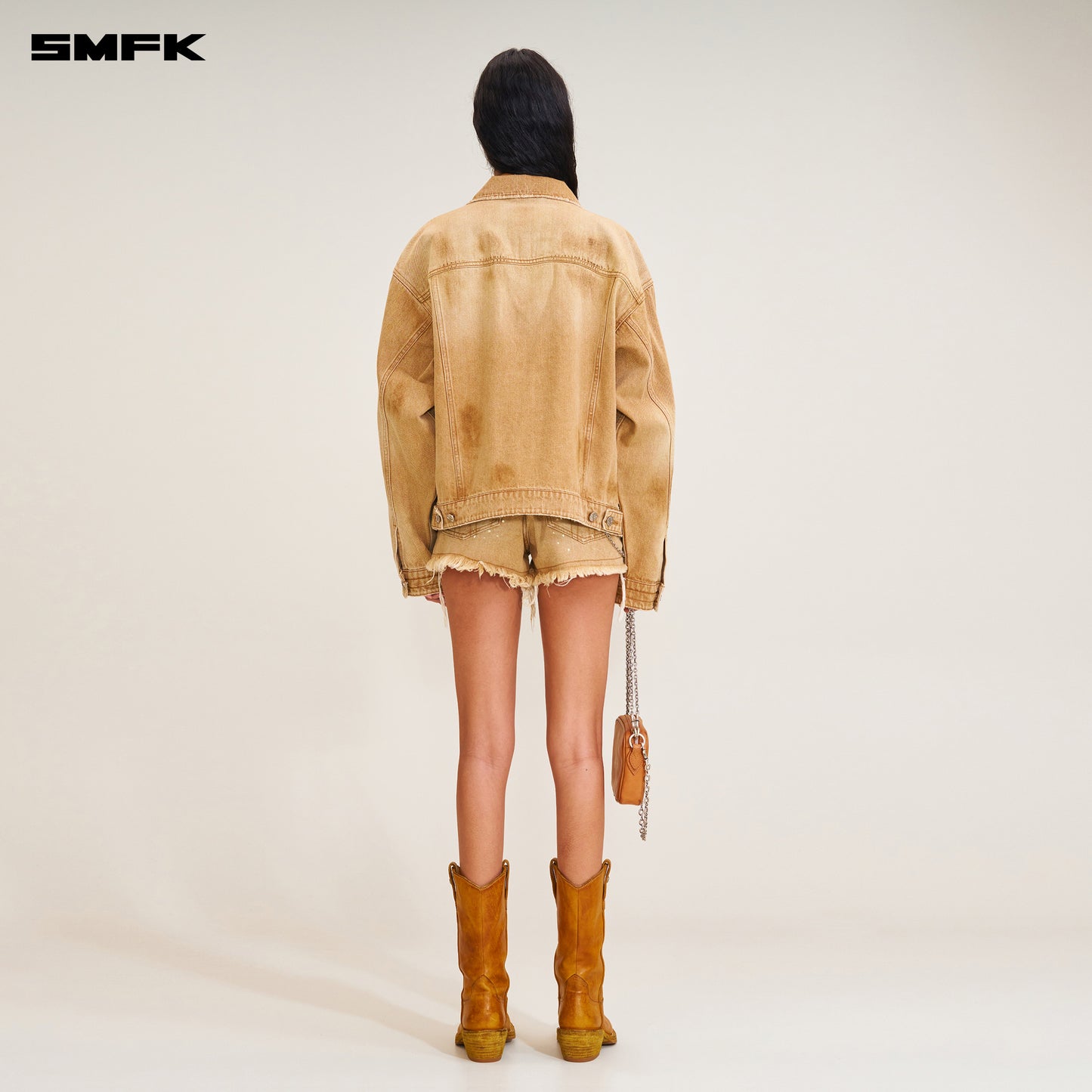 COMPASS MODE Wild Flame Denim Jacket Grassland Khaki