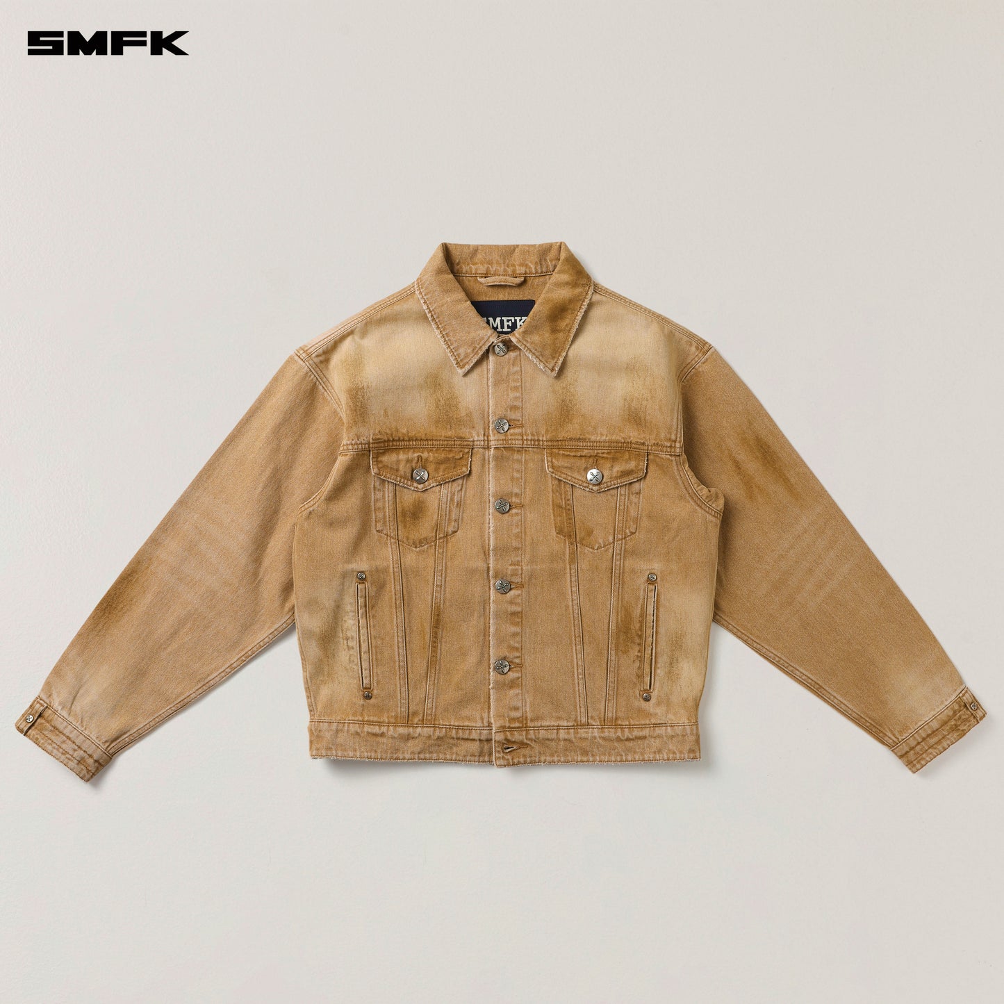 COMPASS MODE Wild Flame Denim Jacket Grassland Khaki
