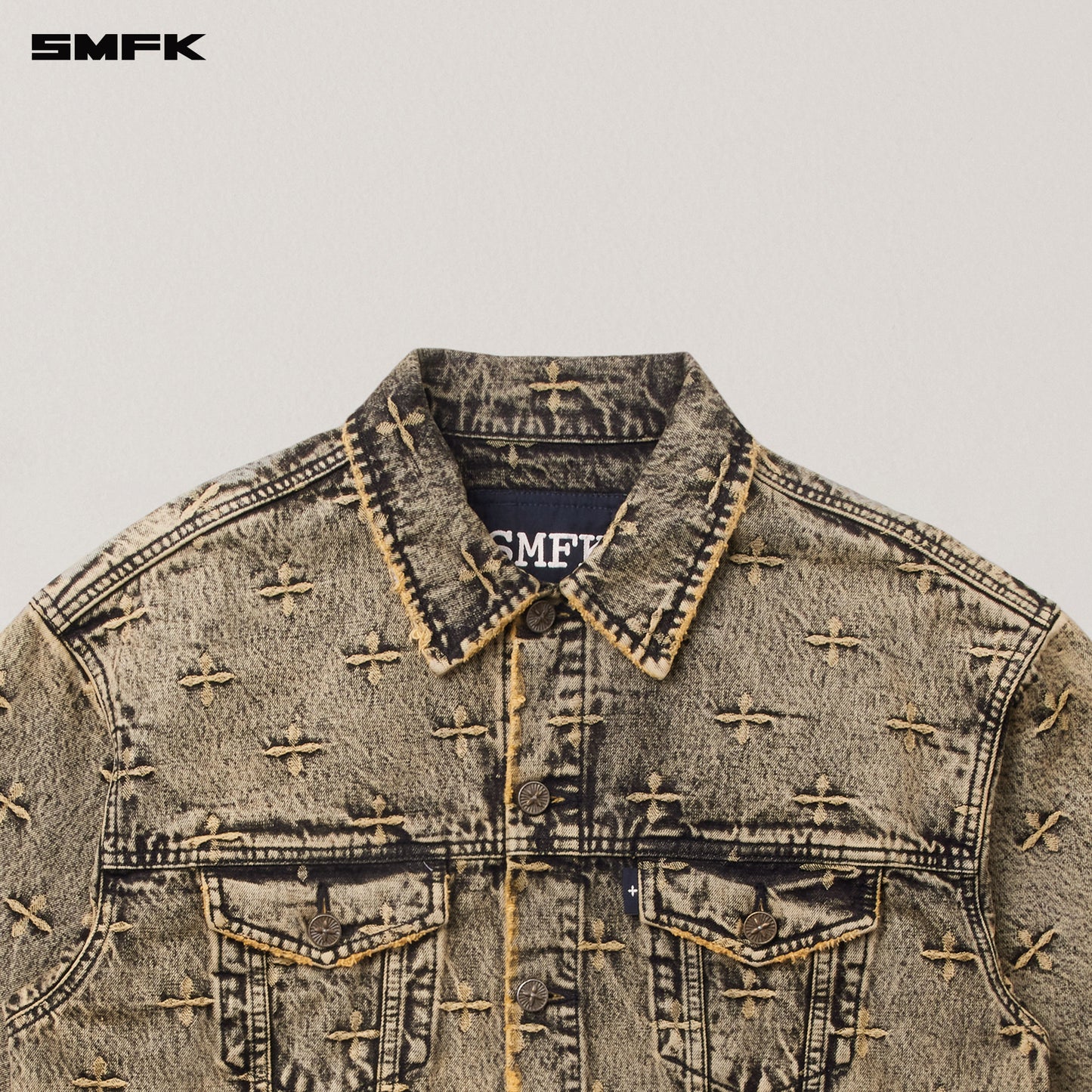 ANCIENT MYTH STORM LOOSE DENIM Jacket Storm Garden (Yellow)