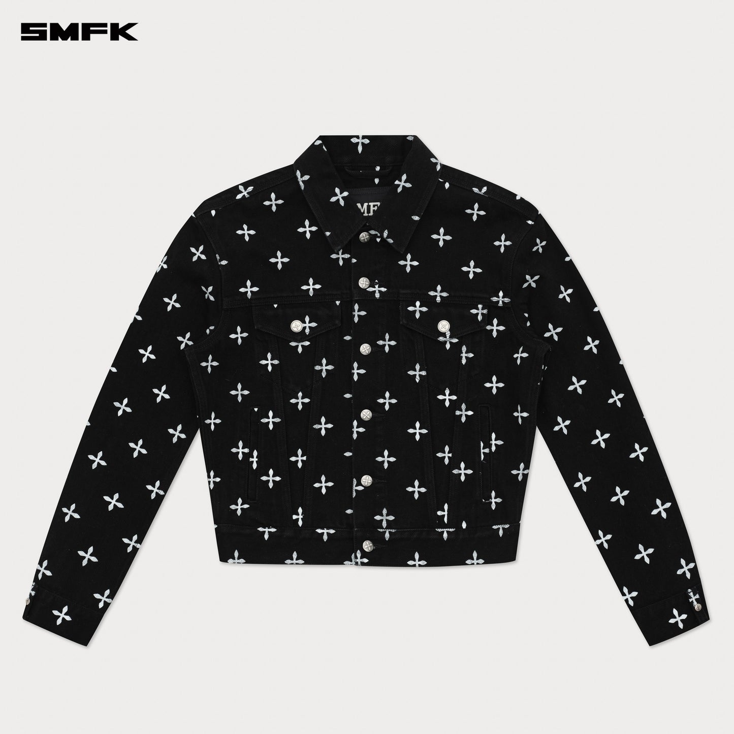 COMPASS GARDEN Permanent Denim Jacket Midnight Garden