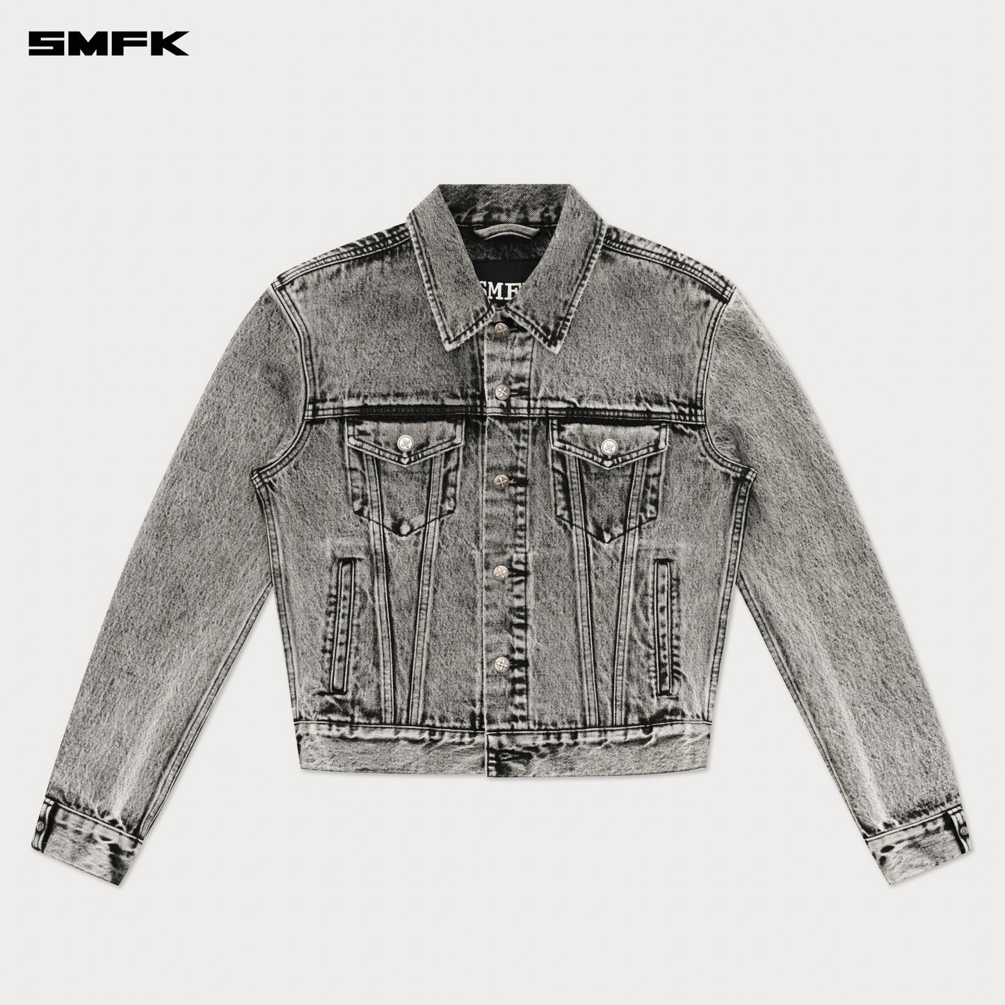 COMPASS PERMANENT Denim Jacket Ash Gray