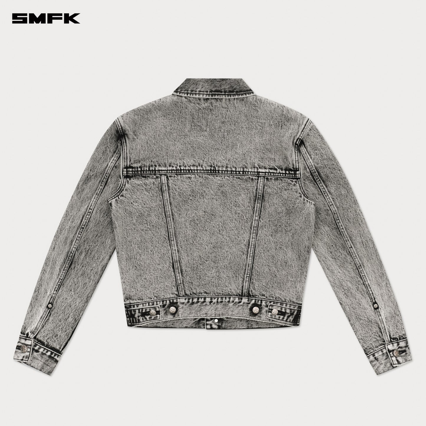 COMPASS PERMANENT Denim Jacket Ash Gray