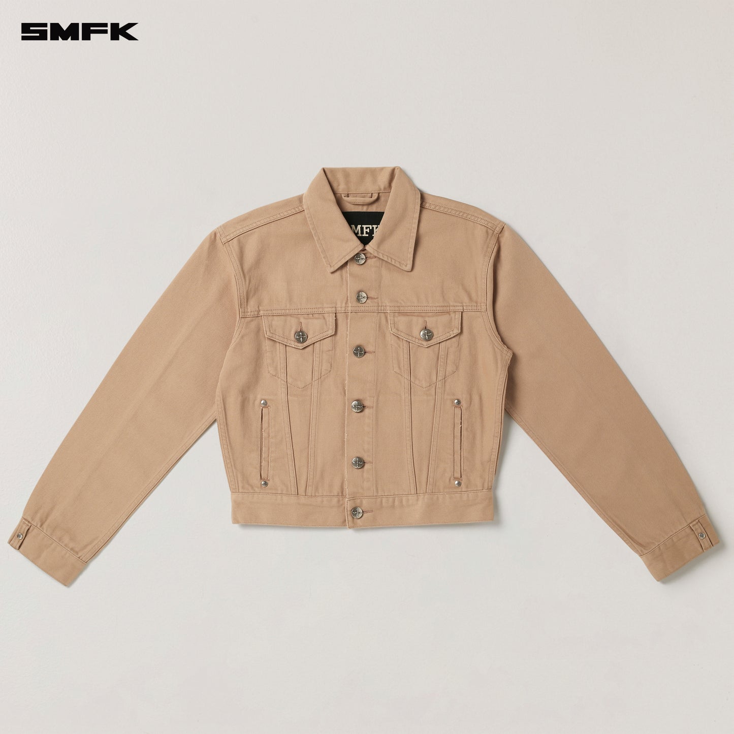 COMPASS PERMANENT SLIM DENIM JACKET Sandy Khaki