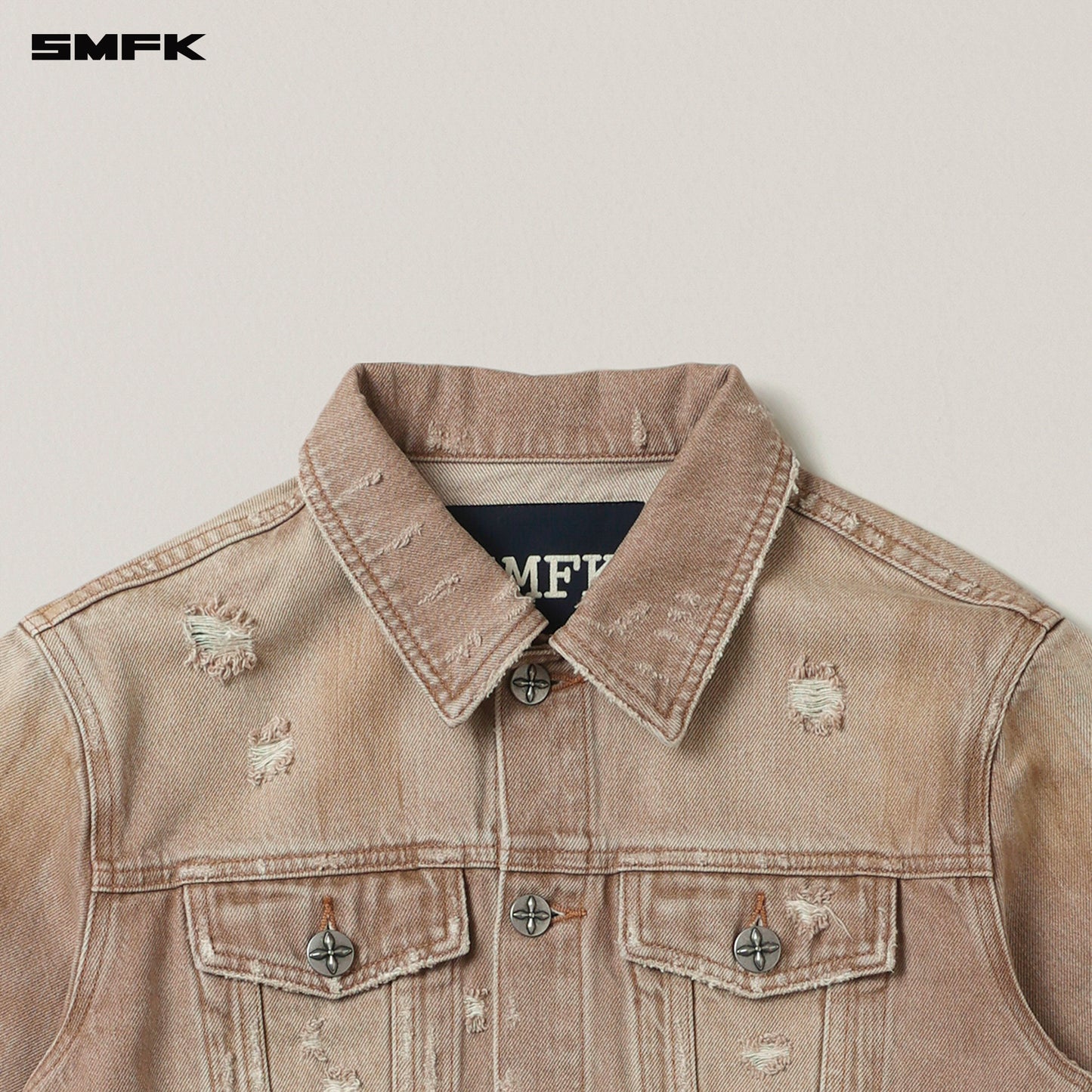RAGE WILD ORIGIN Denim Short Jacket (HANDCRAFTED) Wild Cowboy Brown