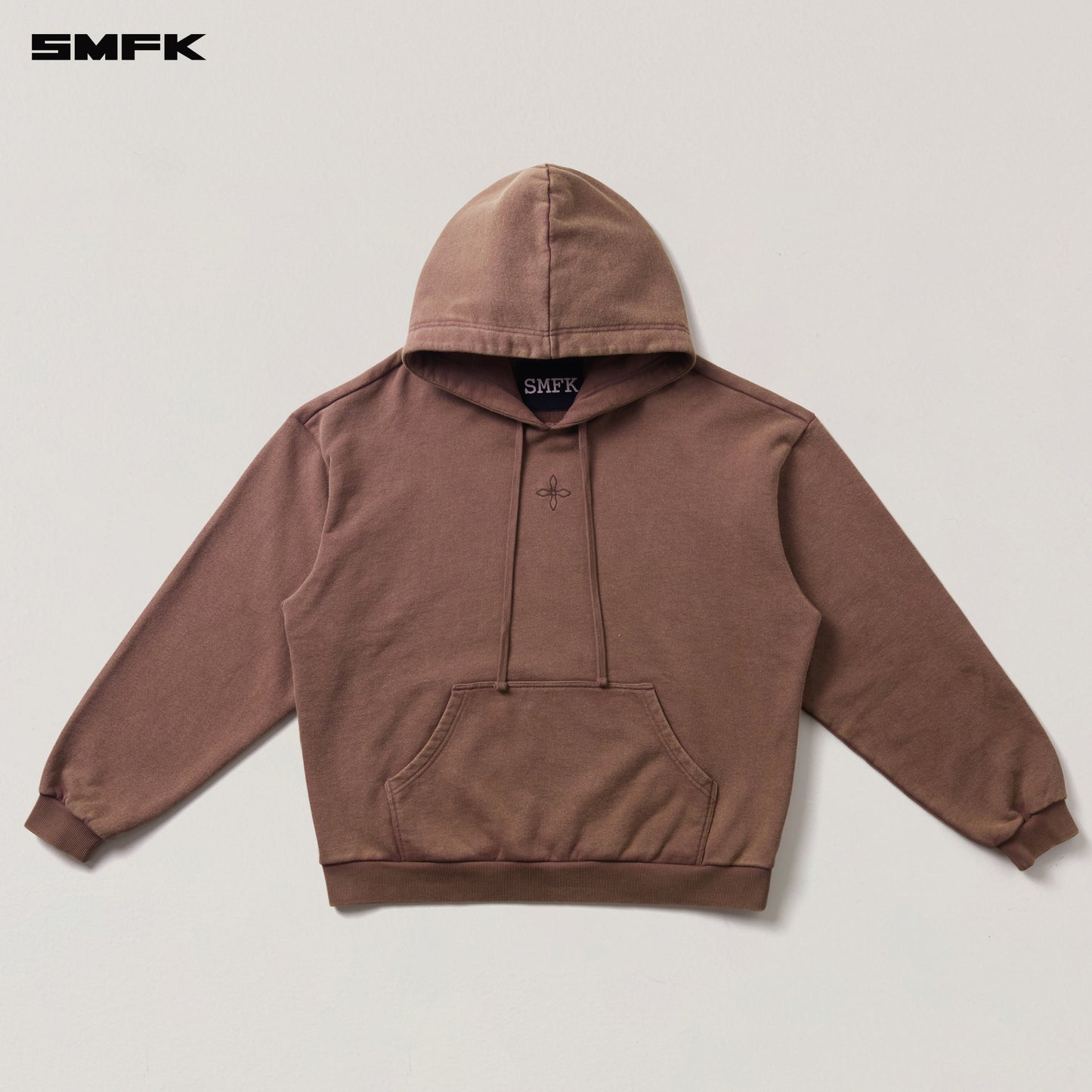 COMPASS MODE LOOSE HOODIE Wild Horse Brown