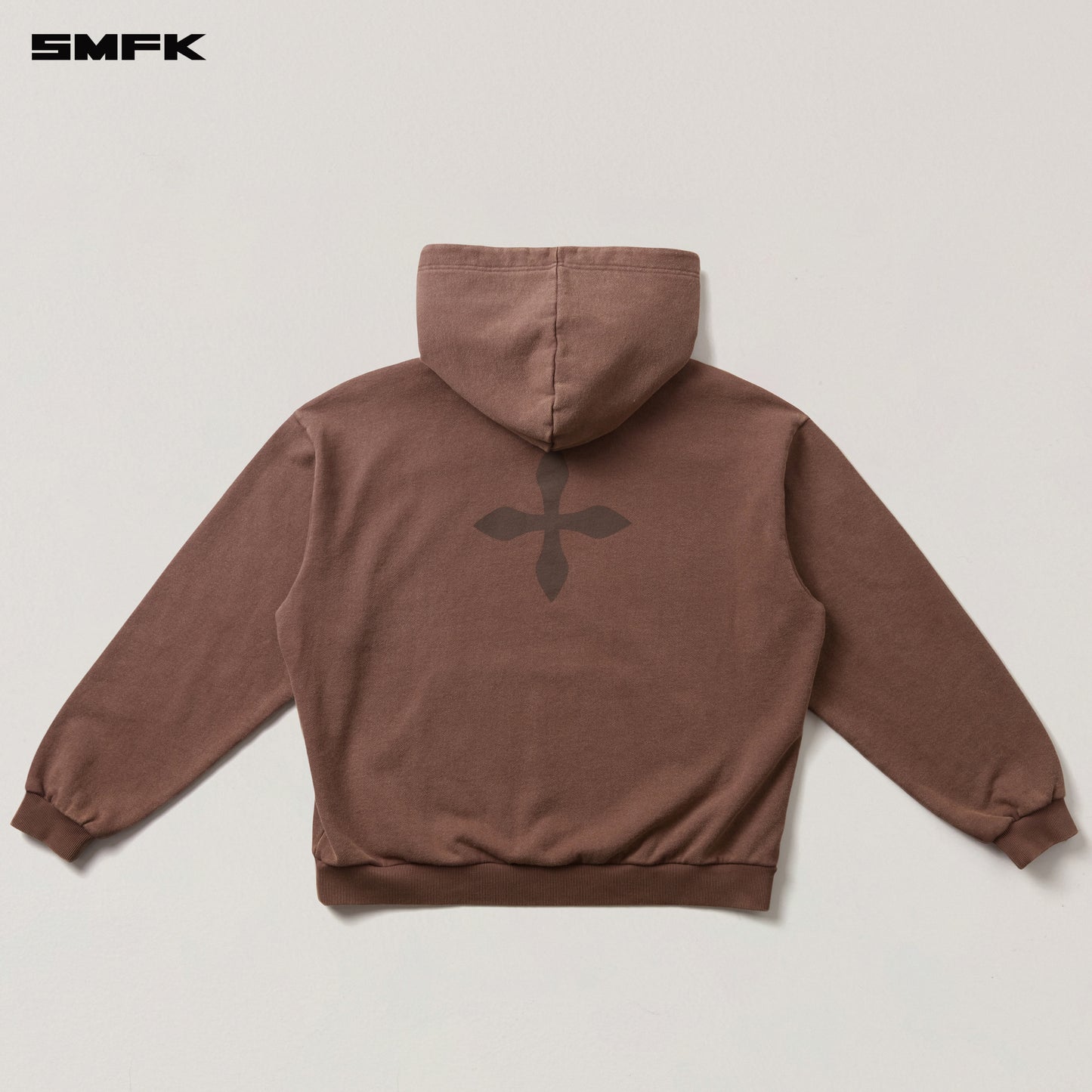 COMPASS MODE LOOSE HOODIE Wild Horse Brown