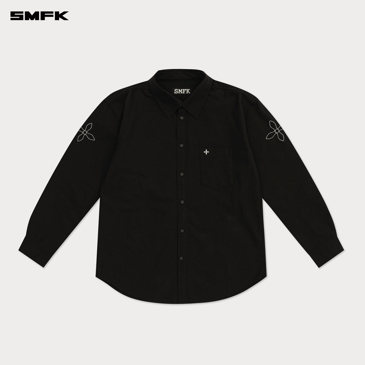 COMPASS DESIGNER Oversized Shirt Wilderness Black