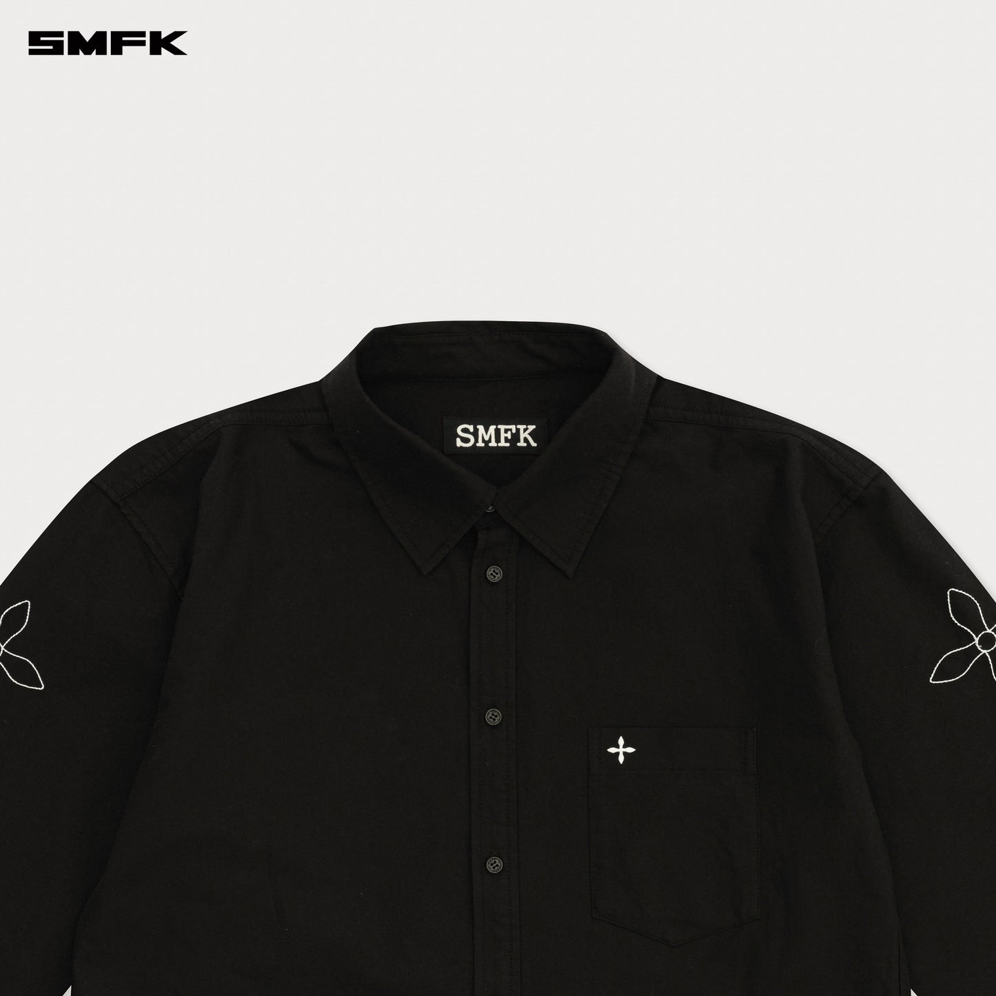 COMPASS DESIGNER Oversized Shirt Wilderness Black