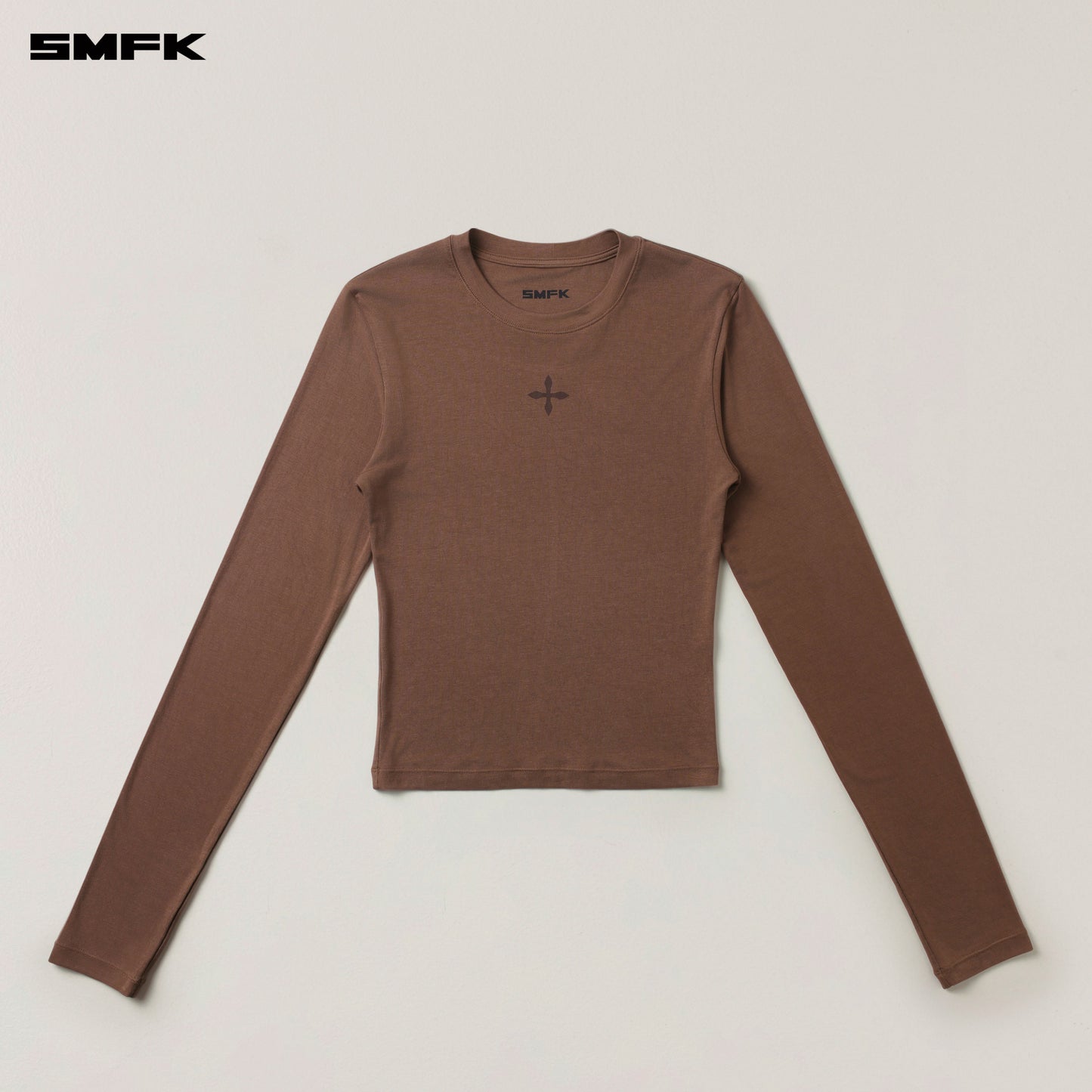 COMPASS
ORIGINAL BADGE Slim-fit Sports Pullover Wild Horse Brown