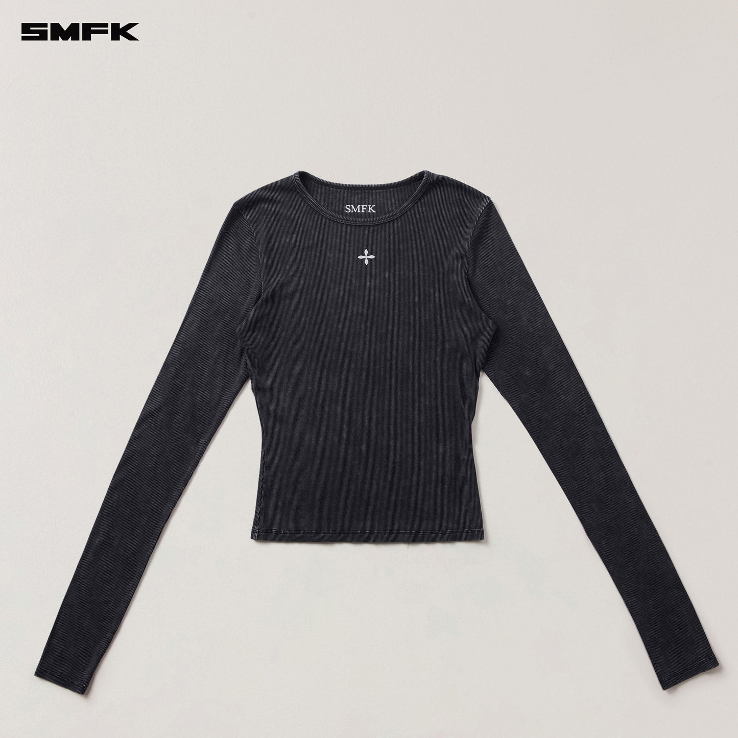 VINTAGE-STORM FADE SILK SPORTS PULLOVER Black Mist