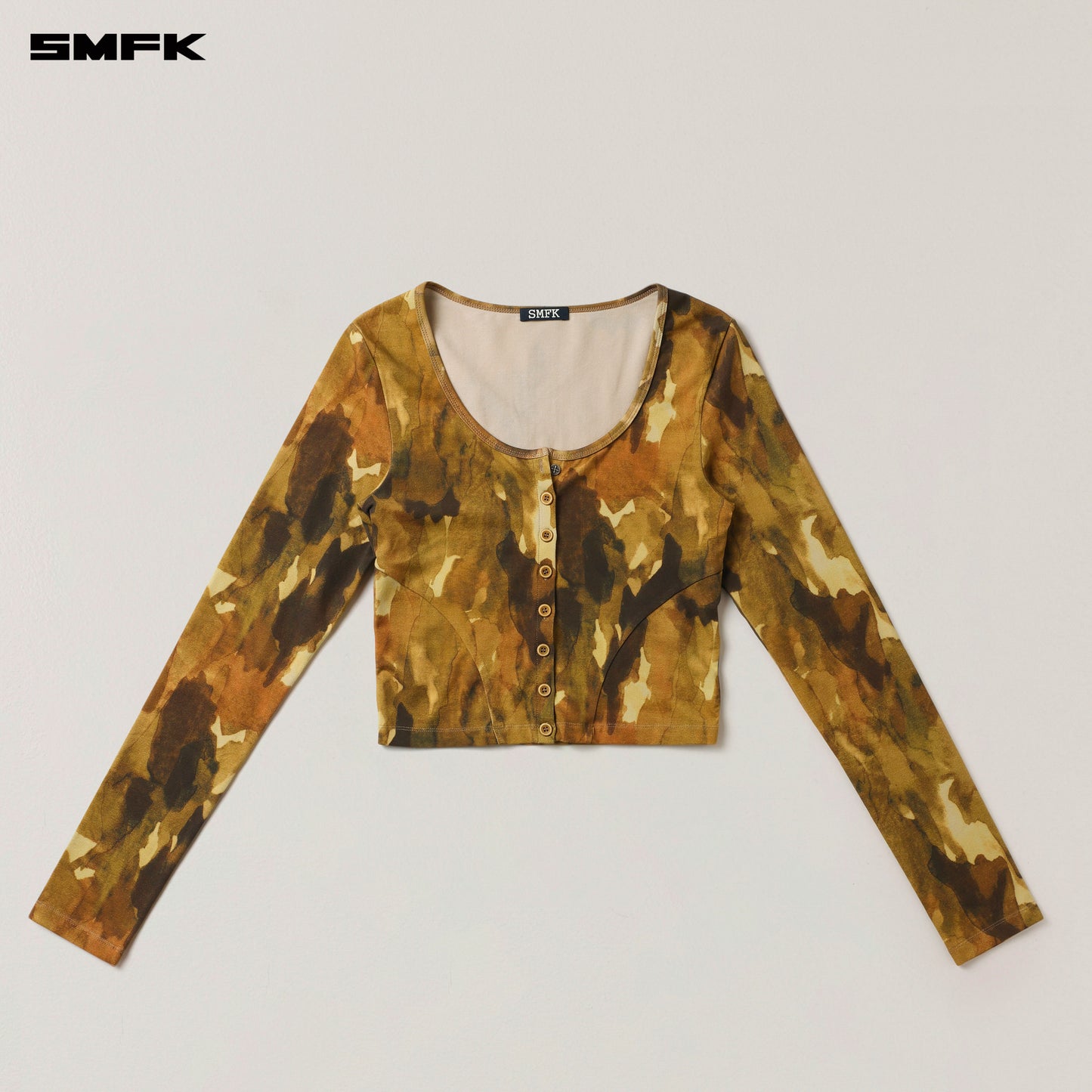 VINTAGE HURRICANE FADE BODY Cardigan Chinese Ink Camouflage