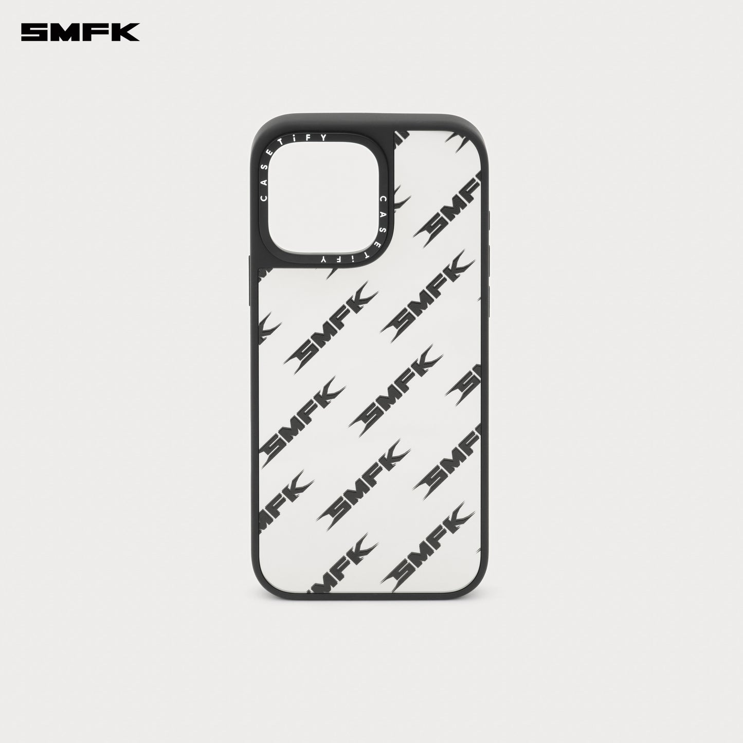 SMFK X CASETiFY FUTURE Phone Case iPhone 16 Pro Max Silver Cascade