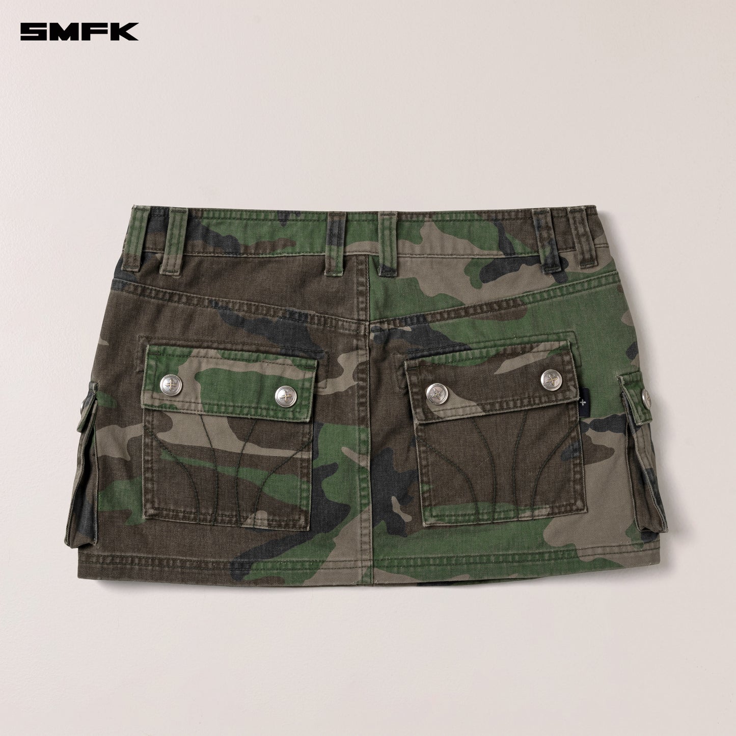 COMPASS WILD Road Cargo Skirt Army Green Camouflage