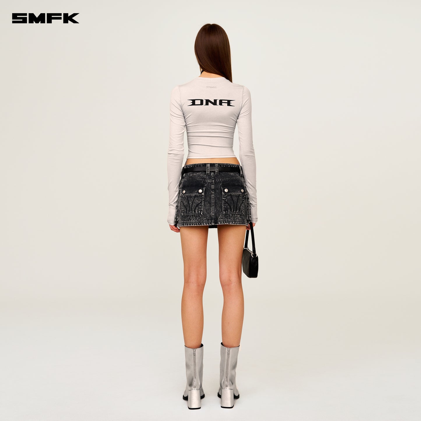 COMPASS HUNT Cargo Skirt Stormy Gray