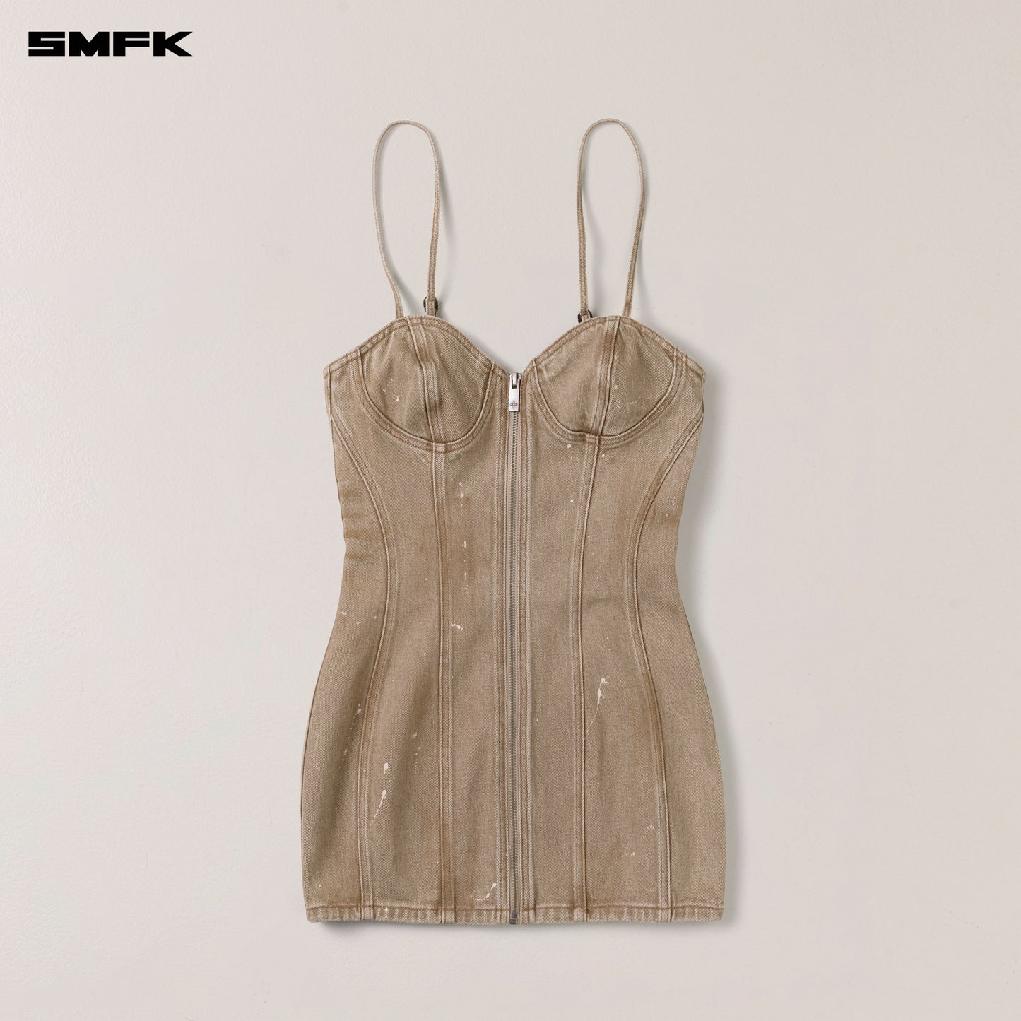 RAGE WILD Origin Denim Dress Wild Cowboy Brown