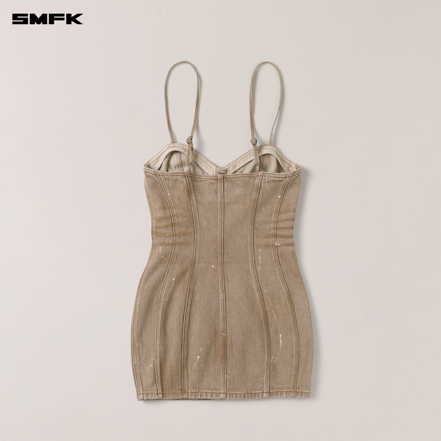 RAGE WILD Origin Denim Dress Wild Cowboy Brown