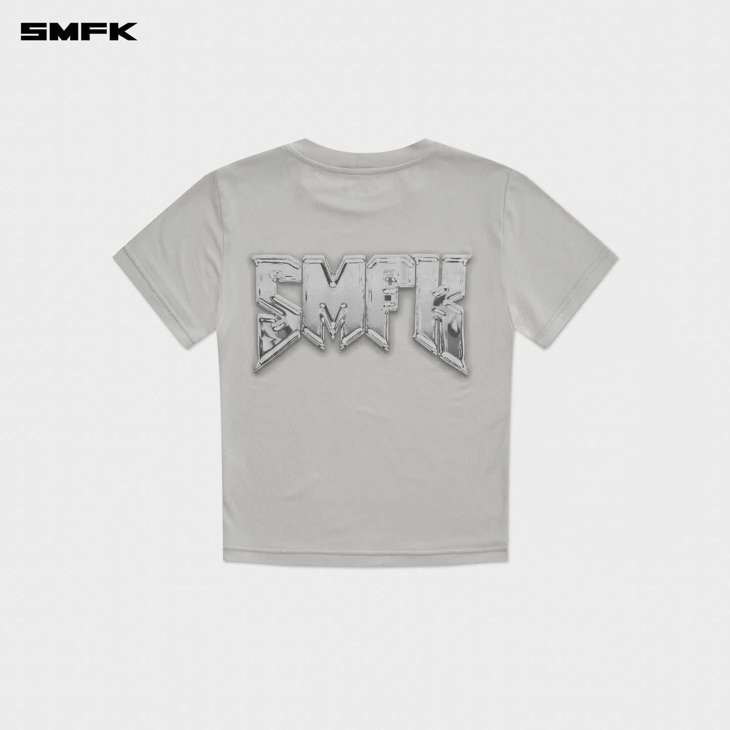COMPASS Metal Rock Silm-fit Tee Ash Gray