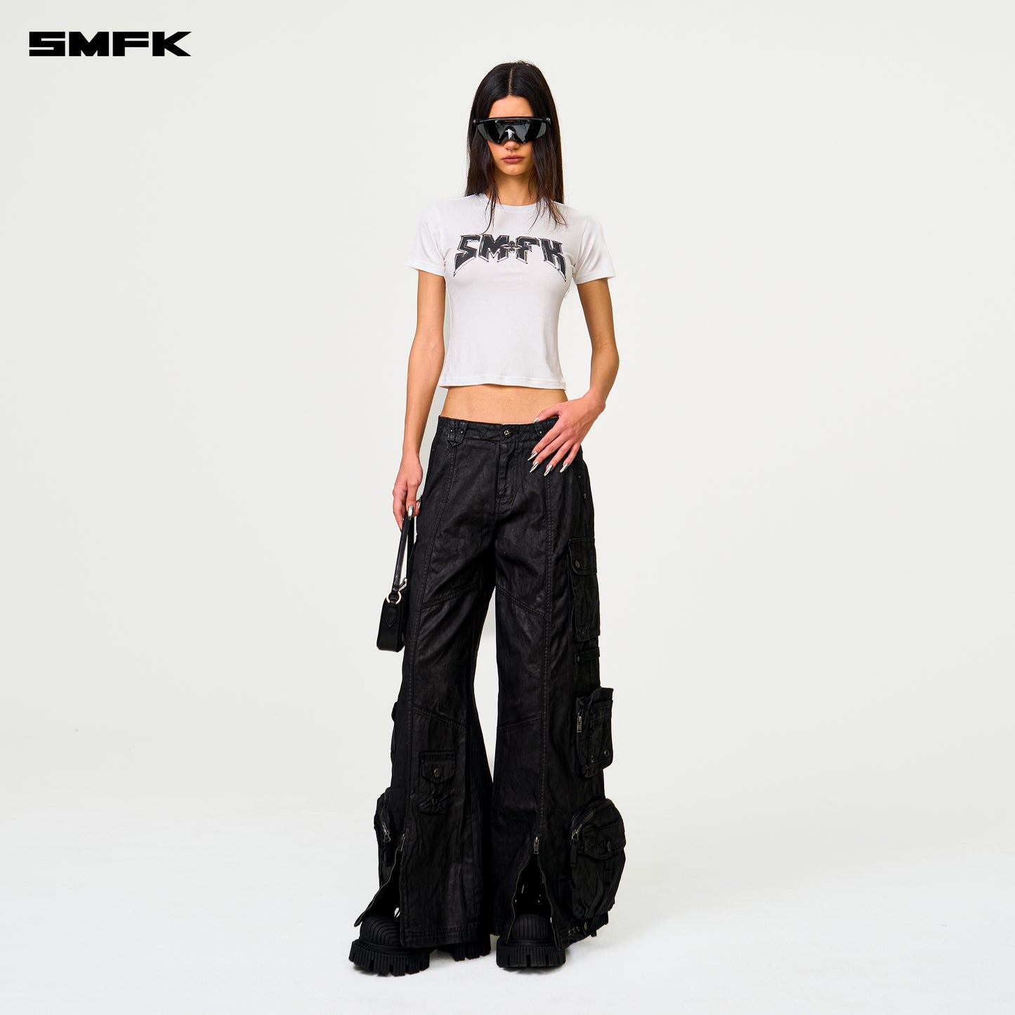 COMPASS Metal Rock Silm-fit Tee Alpine White