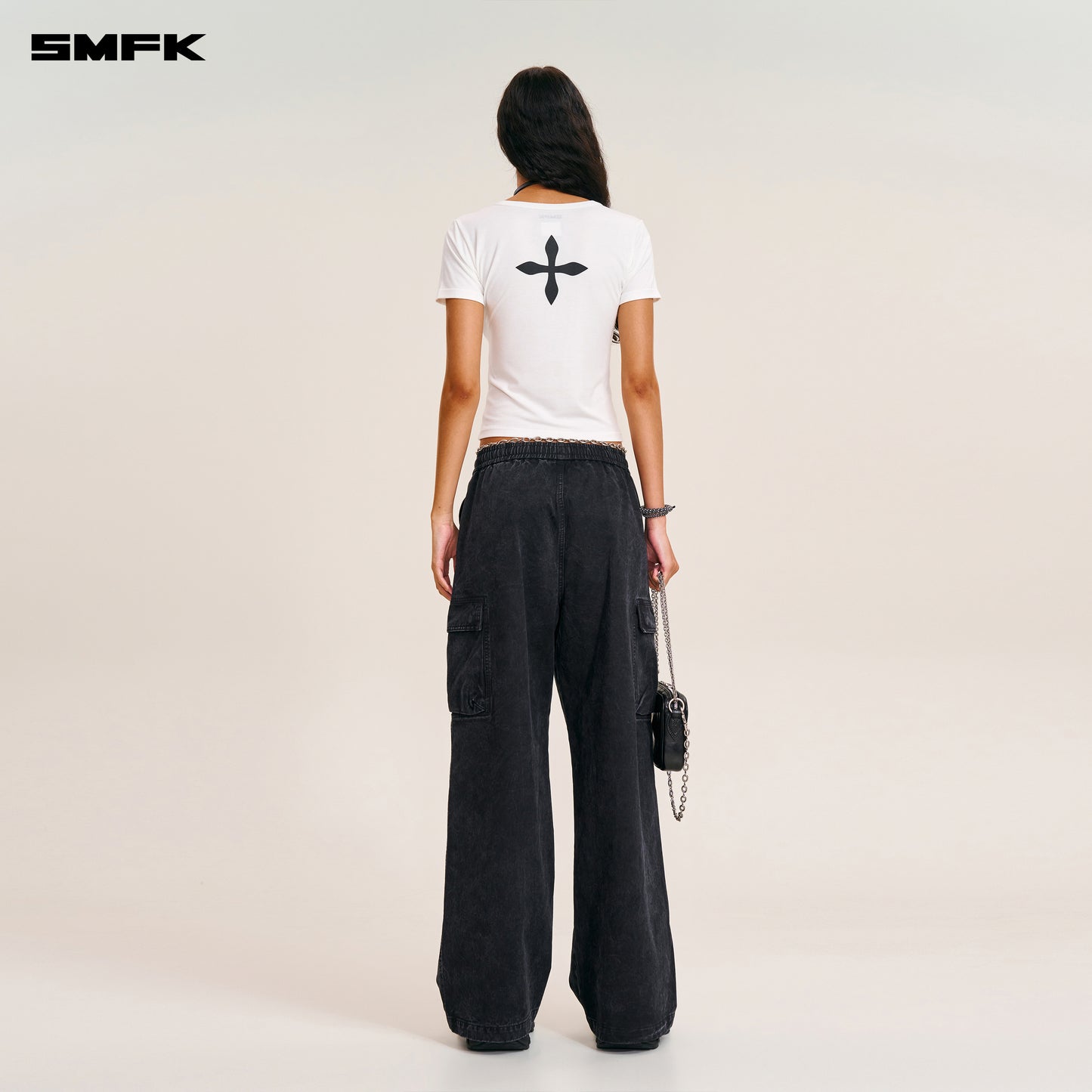 COMPASS STAMP ACETATE BODY SPORTS TEE Alpine White