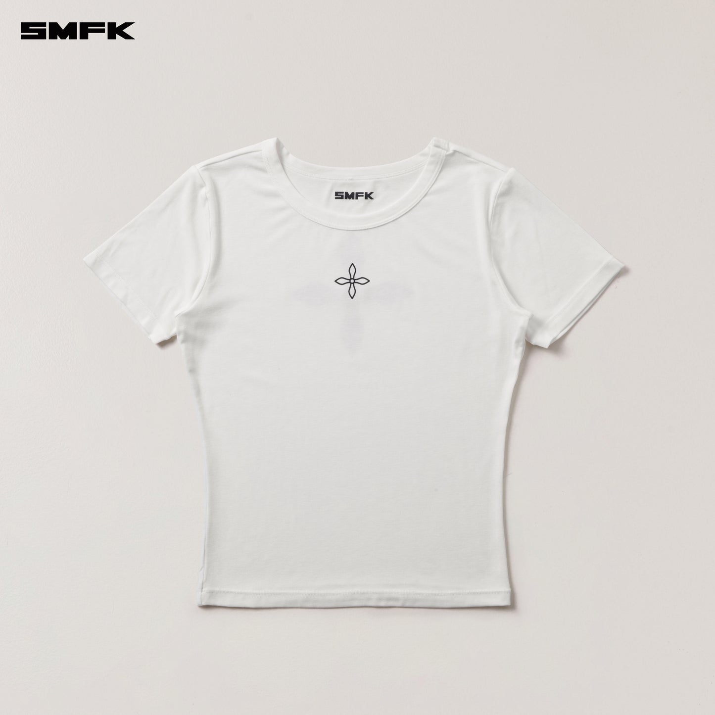 COMPASS STAMP ACETATE BODY SPORTS TEE Alpine White