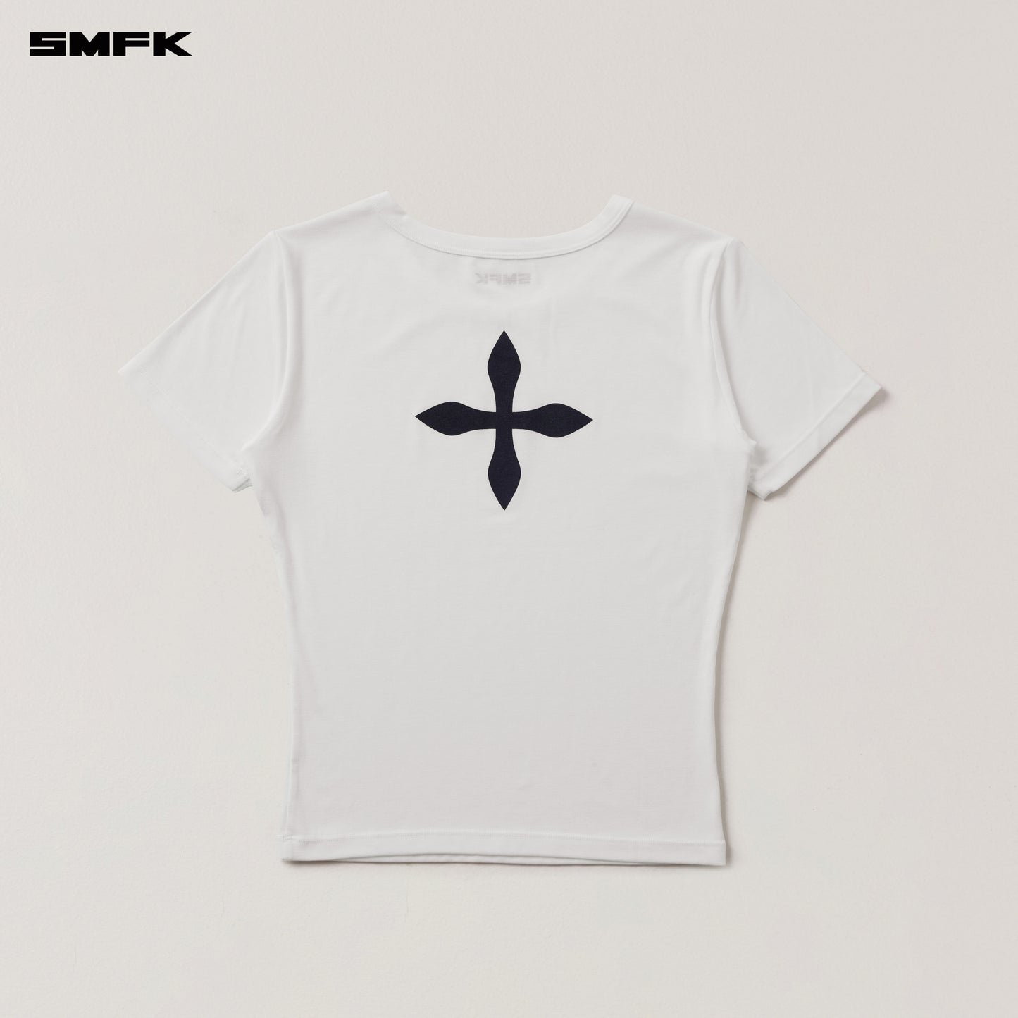 COMPASS STAMP ACETATE BODY SPORTS TEE Alpine White