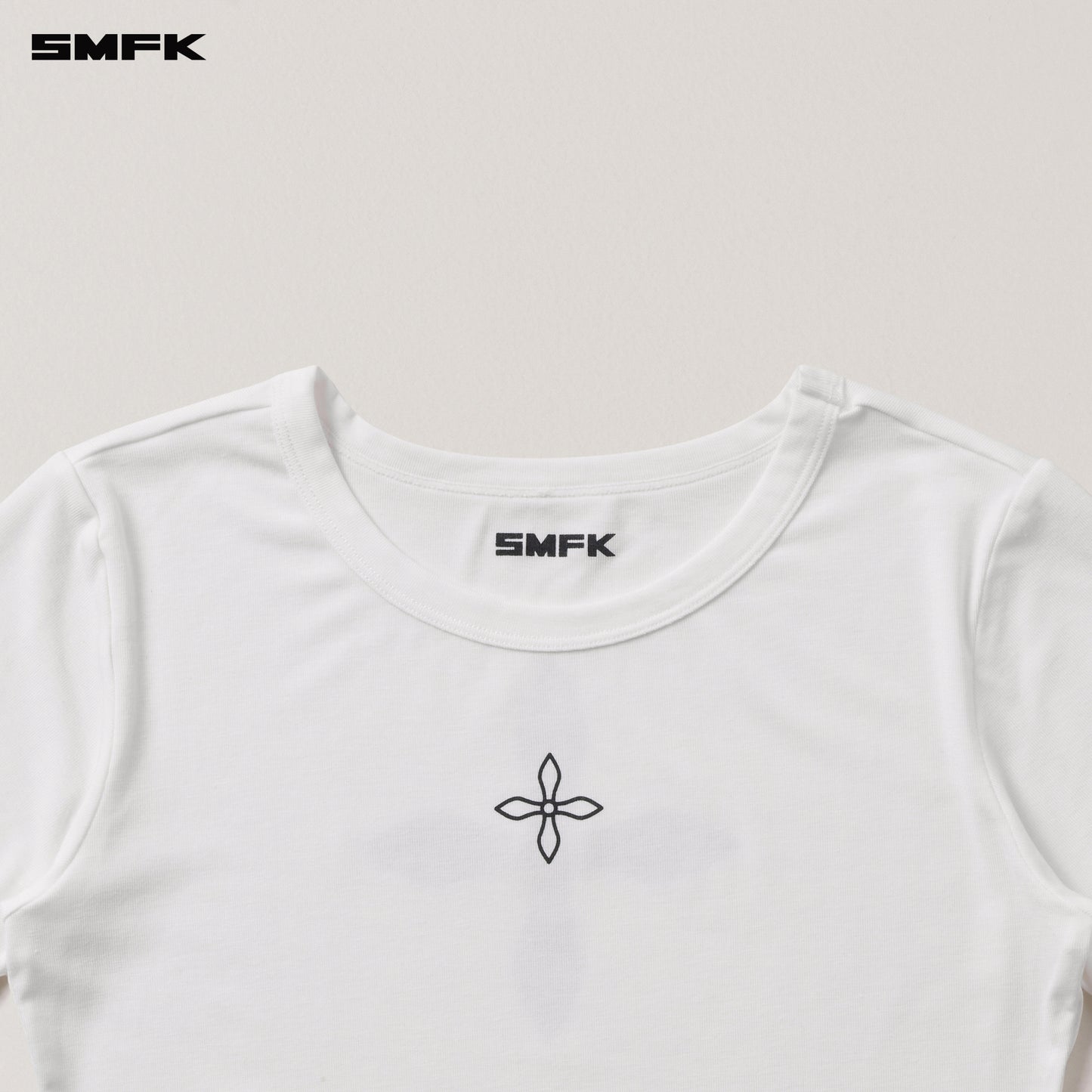 COMPASS STAMP ACETATE BODY SPORTS TEE Alpine White