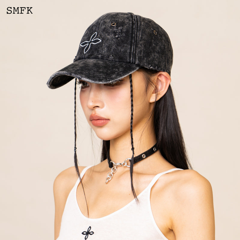 COMPASS Denim Baseball Cap Wilderness Black