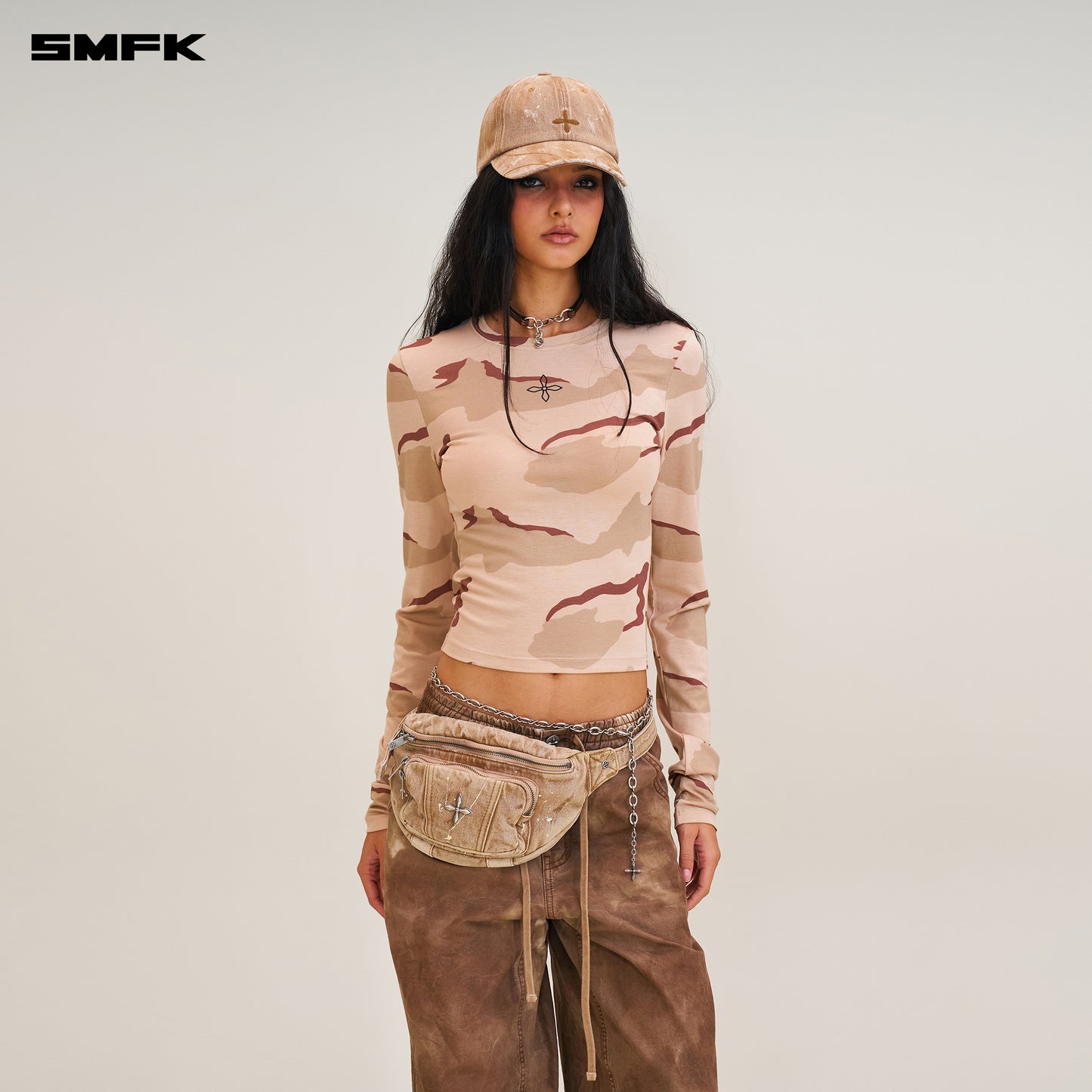 RAGE WILD Handcraft Denim Cap Wild Cowboy Brown