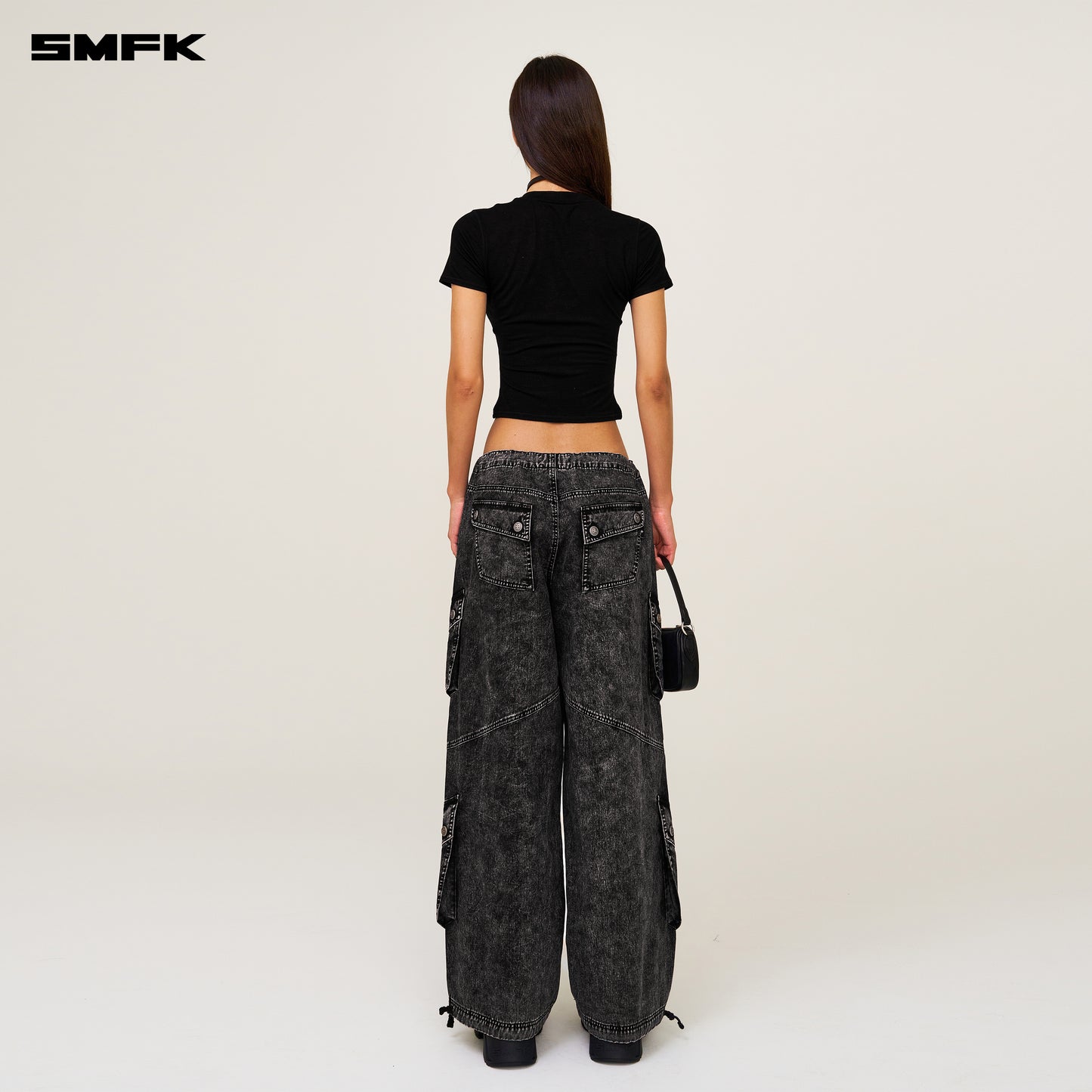 FUTURE MIRAGE Classic Parachute Pants Stormy Gray