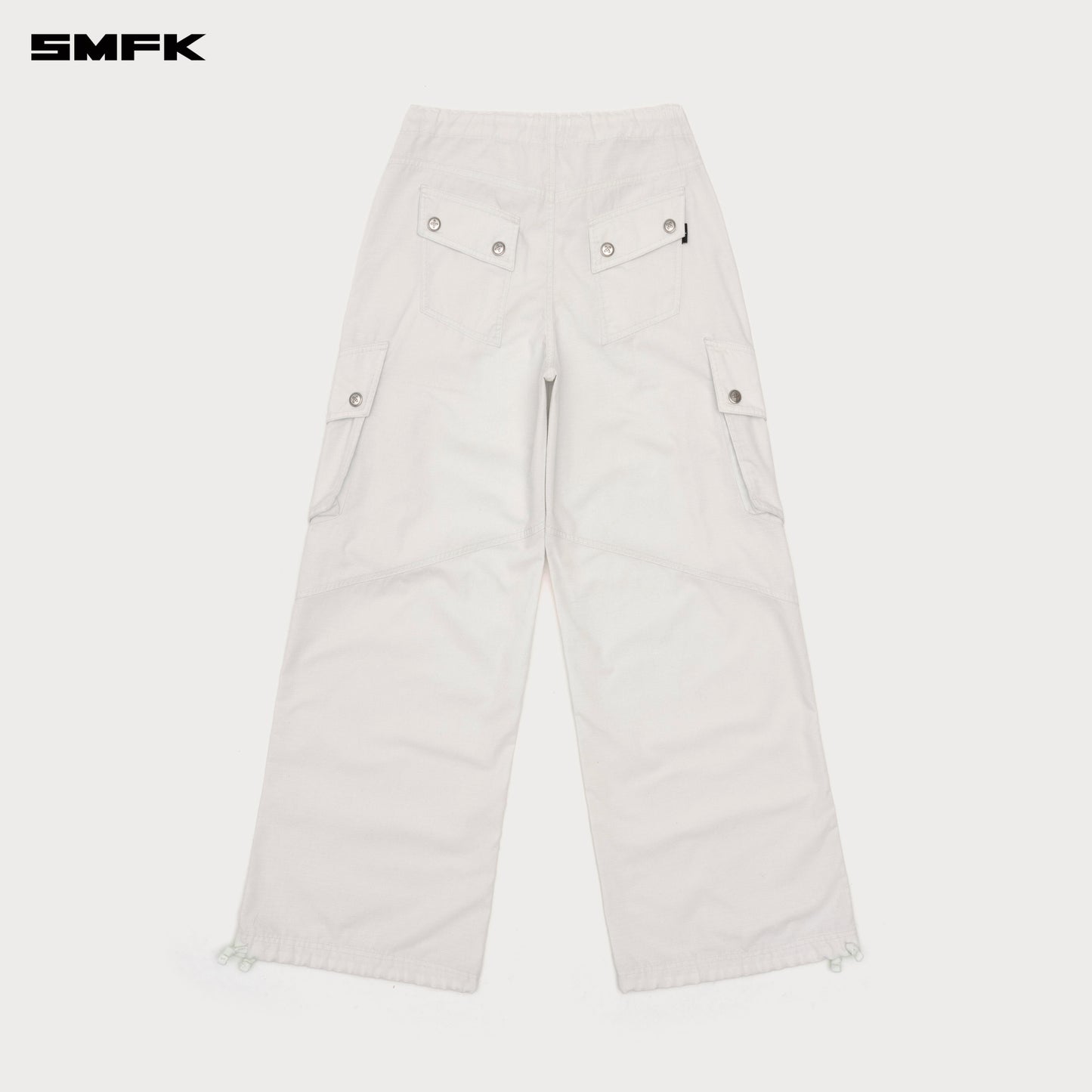 FUTURE MIRAGE Classic Parachute Pants Alpine White