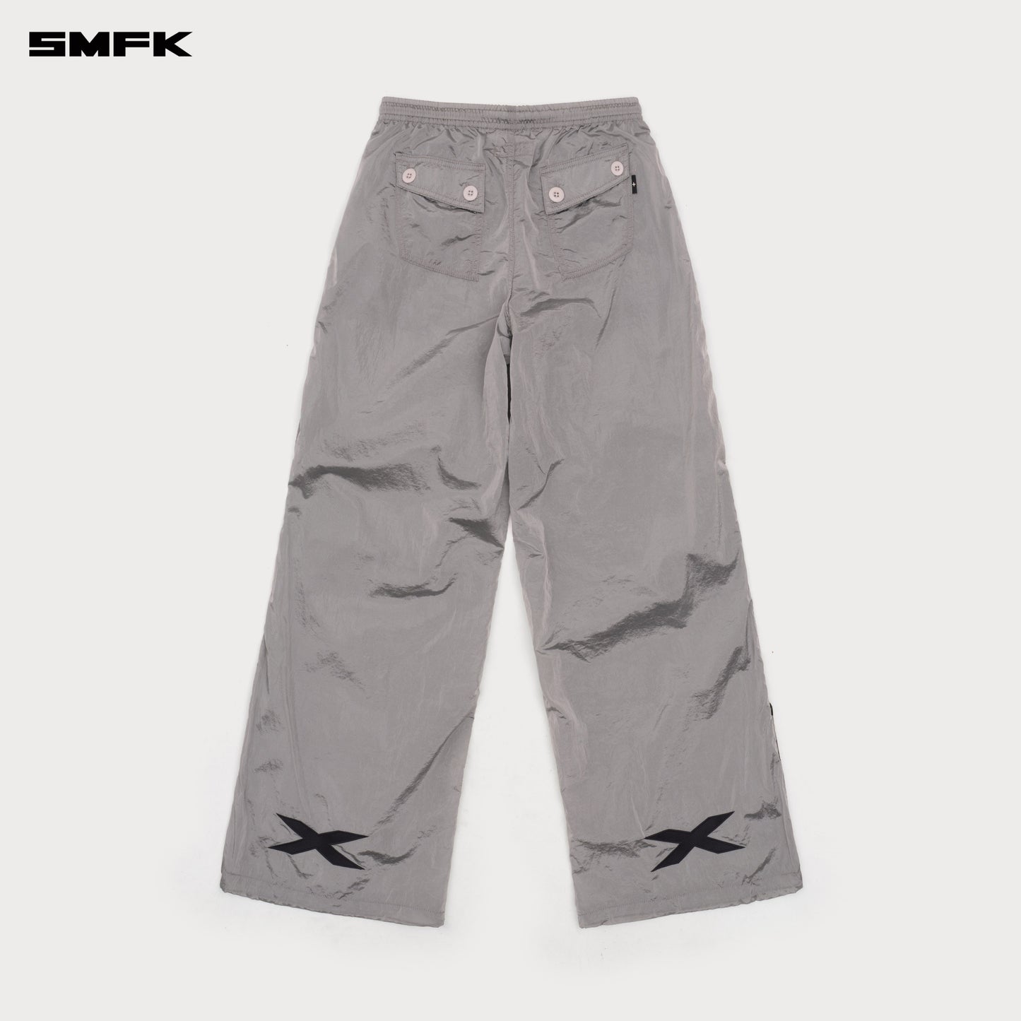 FUTURE MIRAGE Interstellar Wide-Leg Sweatpants Stormy Gray