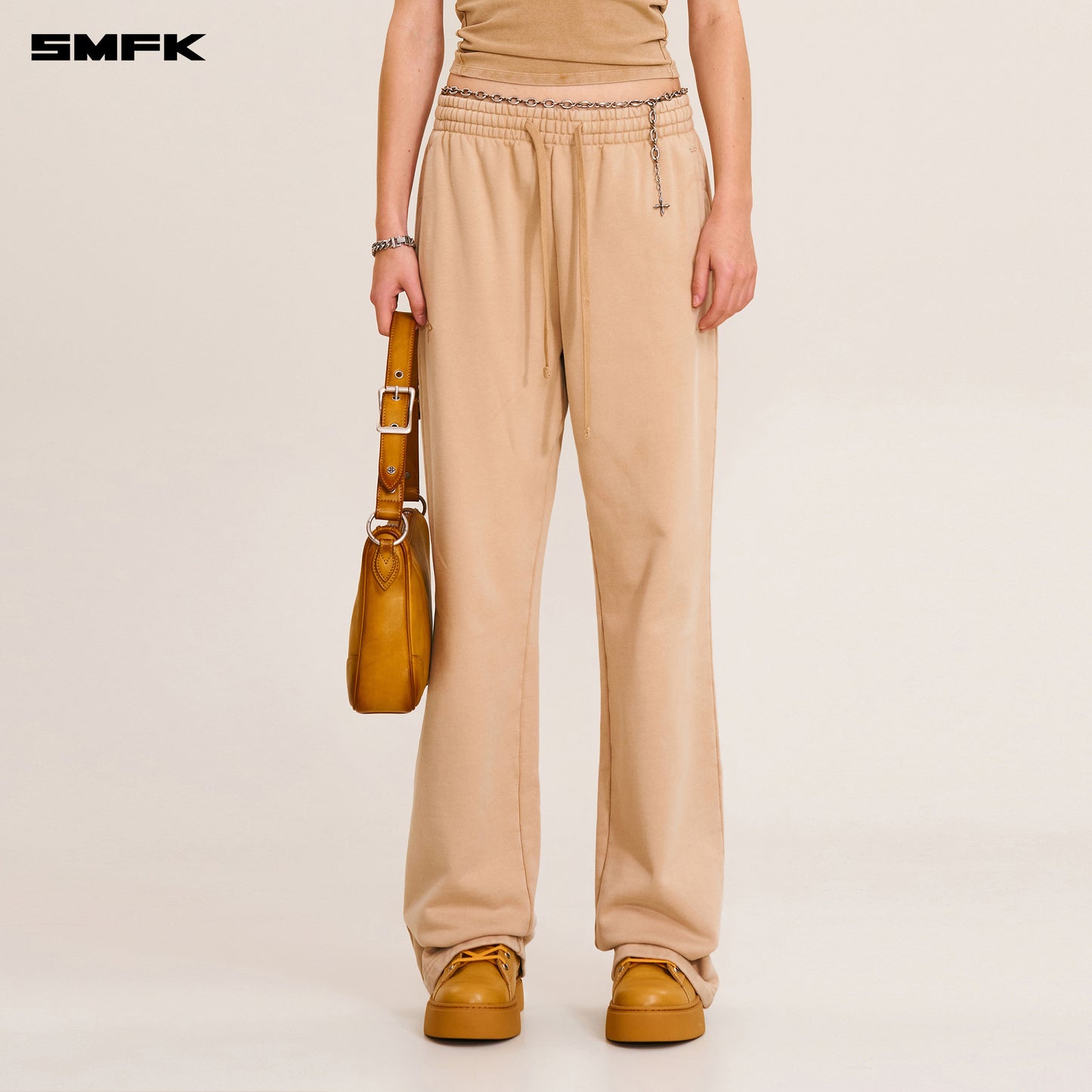 COMPASS MODE STRAIGHT SPORTS PANTS Sandy Khaki