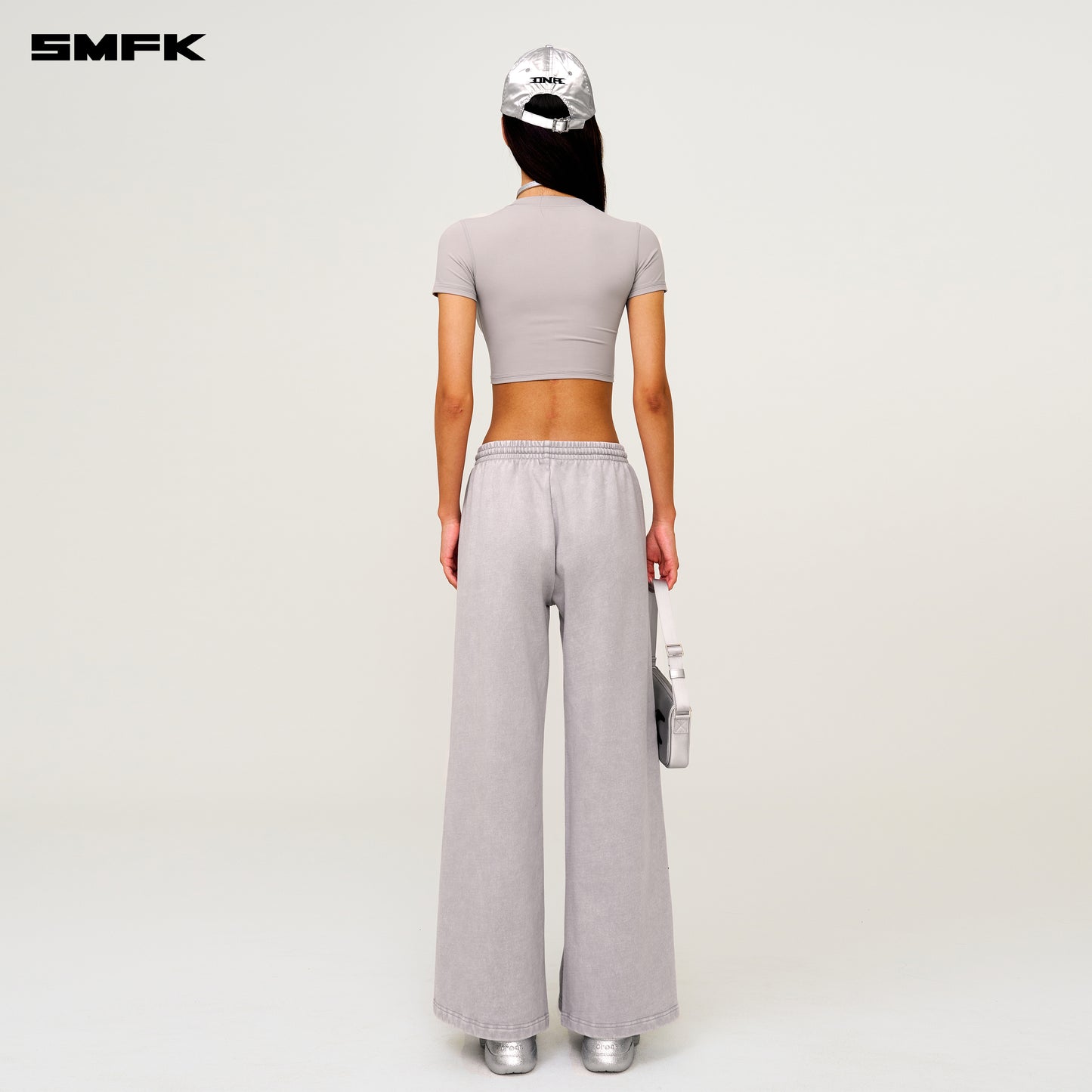 FUTURE DNA Wide-Leg Sweatpants Ash Gray
