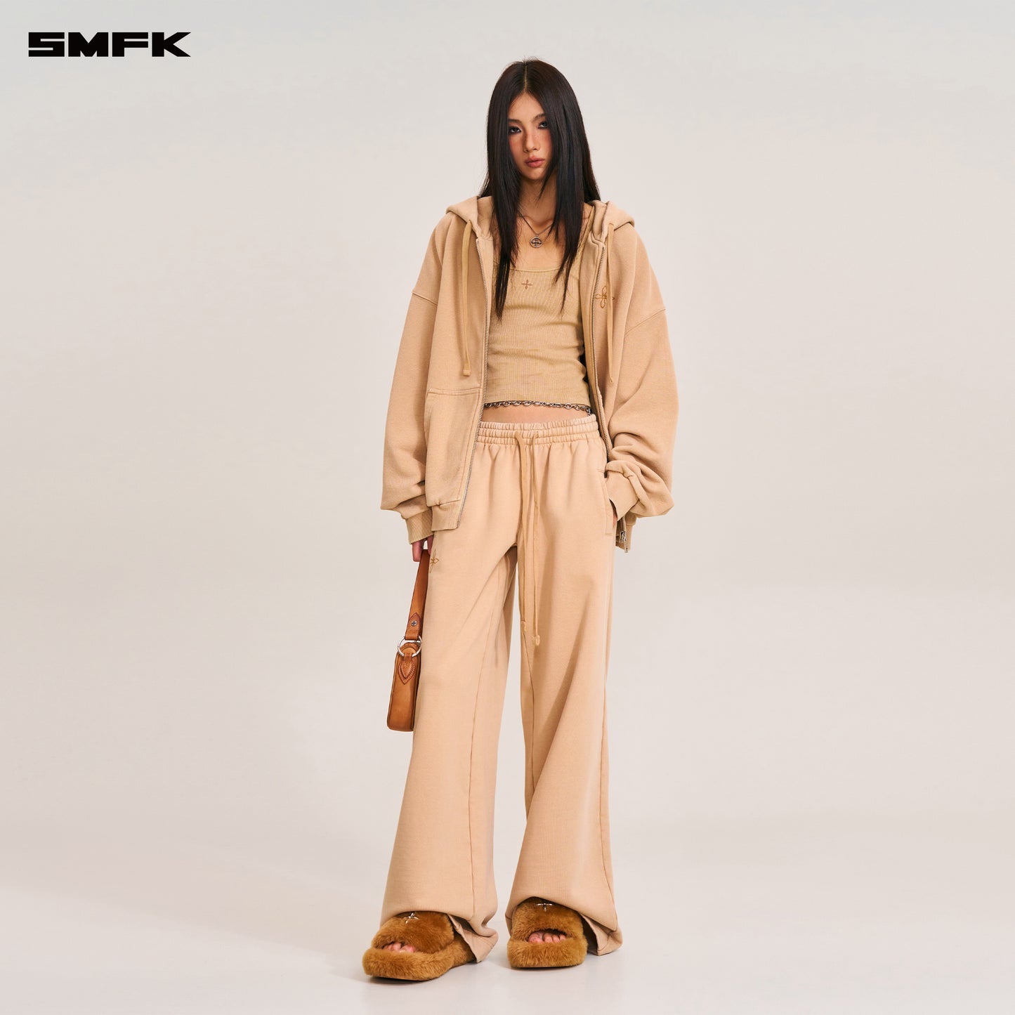 COMPASS MODE TOWER LOOSE SPORTS PANTS Sandy Khaki
