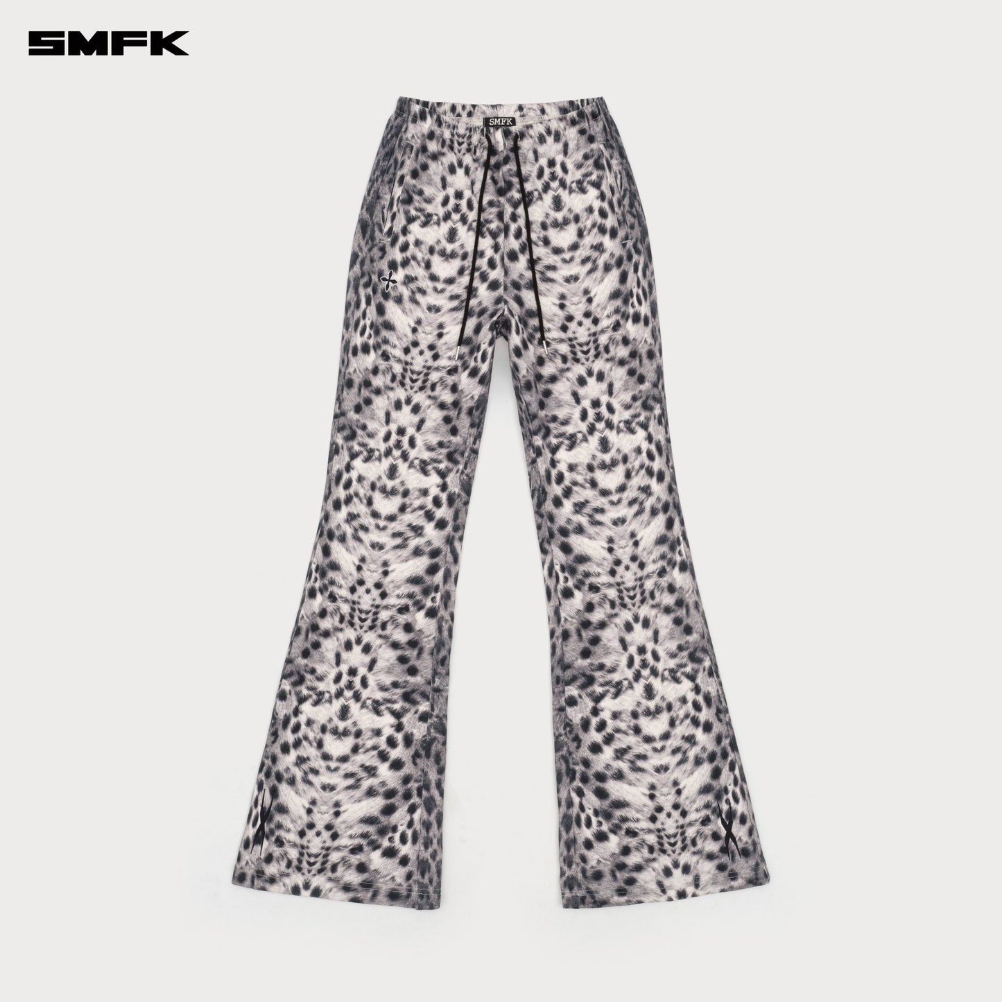 COMPASS Classic Flared Sweatpants Snow Leopard