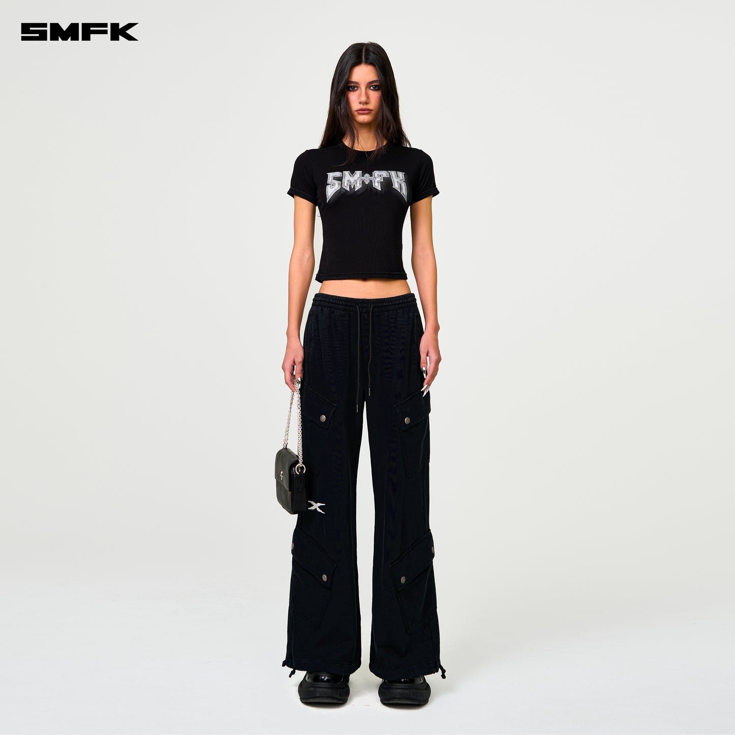 FUTURE DNA Intensify Wide-Leg Sweatpants Wilderness Black