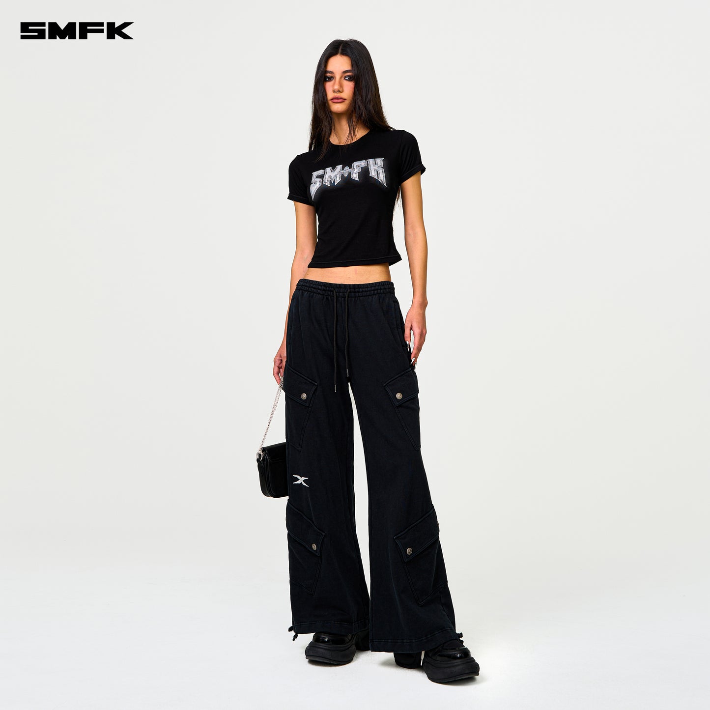 FUTURE DNA Intensify Wide-Leg Sweatpants Wilderness Black