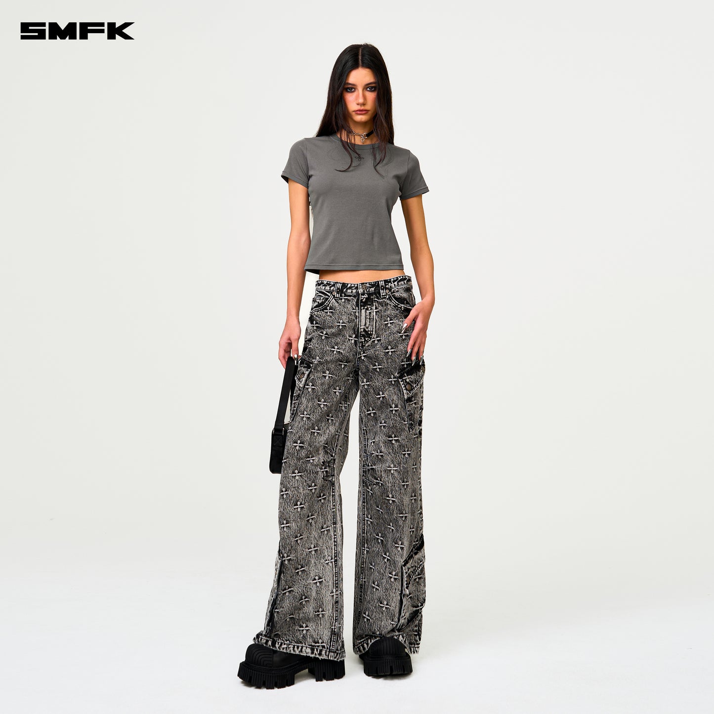 FUTURE MIRAGE Interstellar Sailing Jeans Storm Garden (Gray)