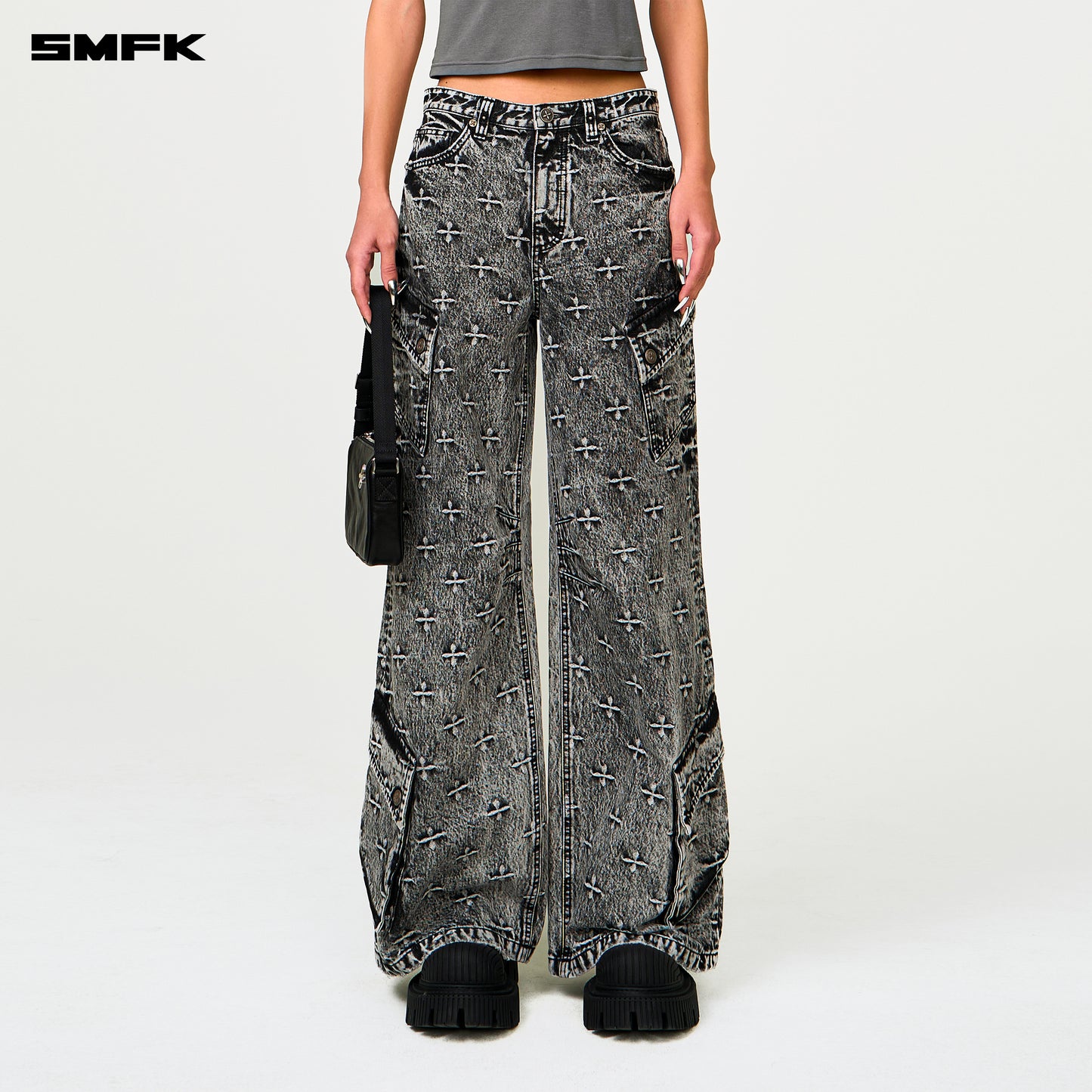 FUTURE MIRAGE Interstellar Sailing Jeans Storm Garden (Gray)