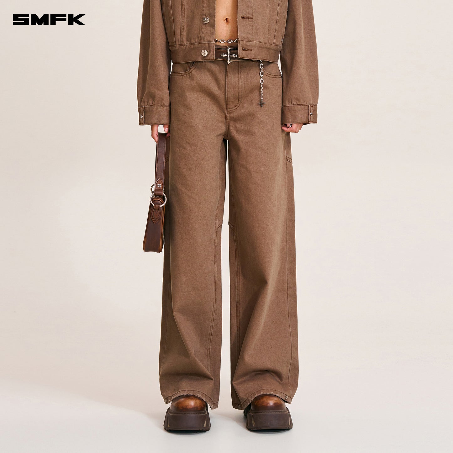 COMPASS MODE TOWER DENIM PANTS Wild Horse Brown
