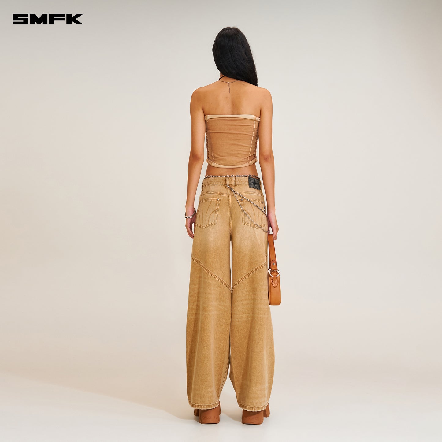 COMPASS MODE TOWER Denim Pants Grassland Khaki